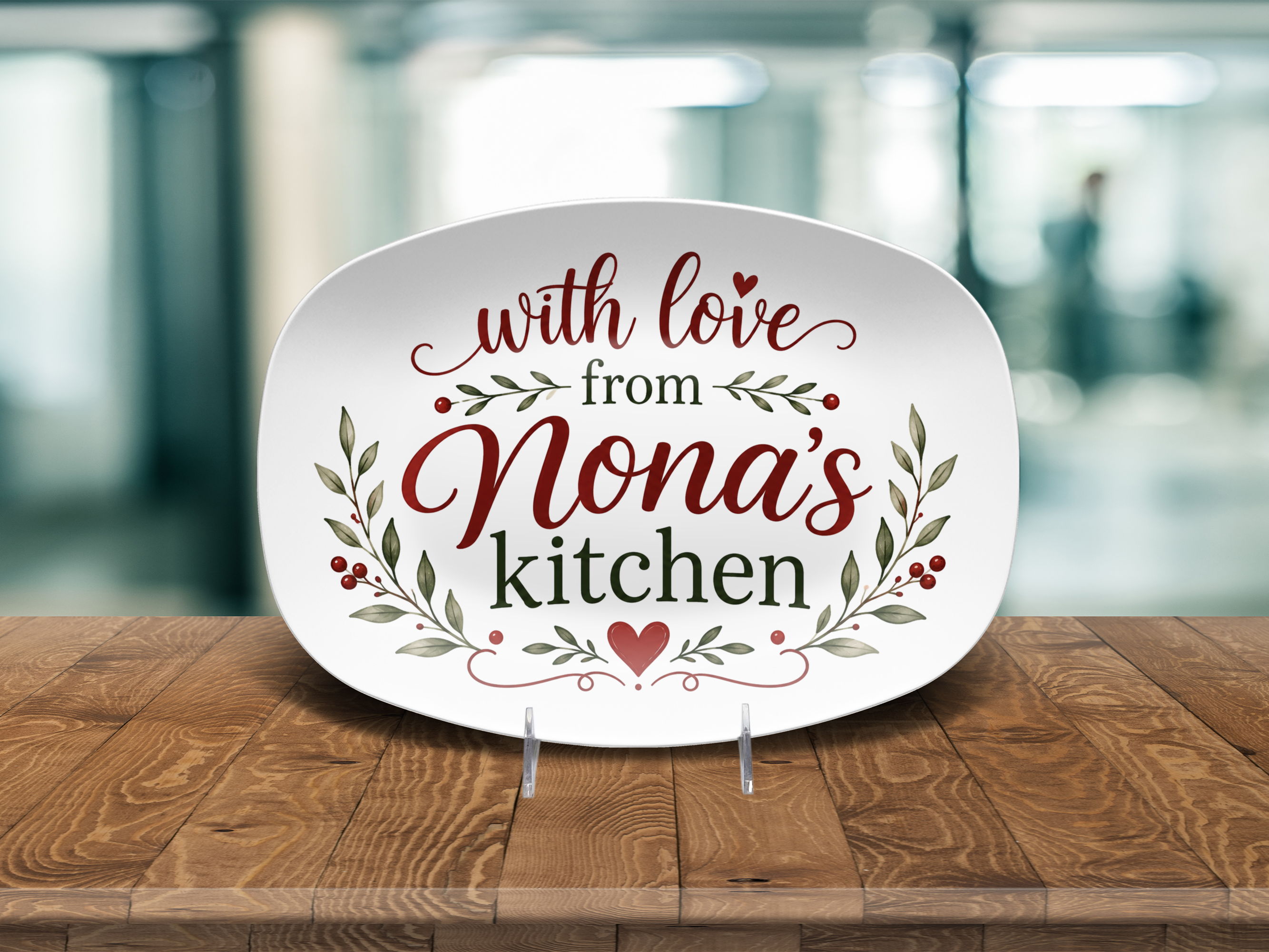 Nona’s Kitchen Serving Platter, With Love from Nona’s Kitchen Dish, Gift for Nona Grandma