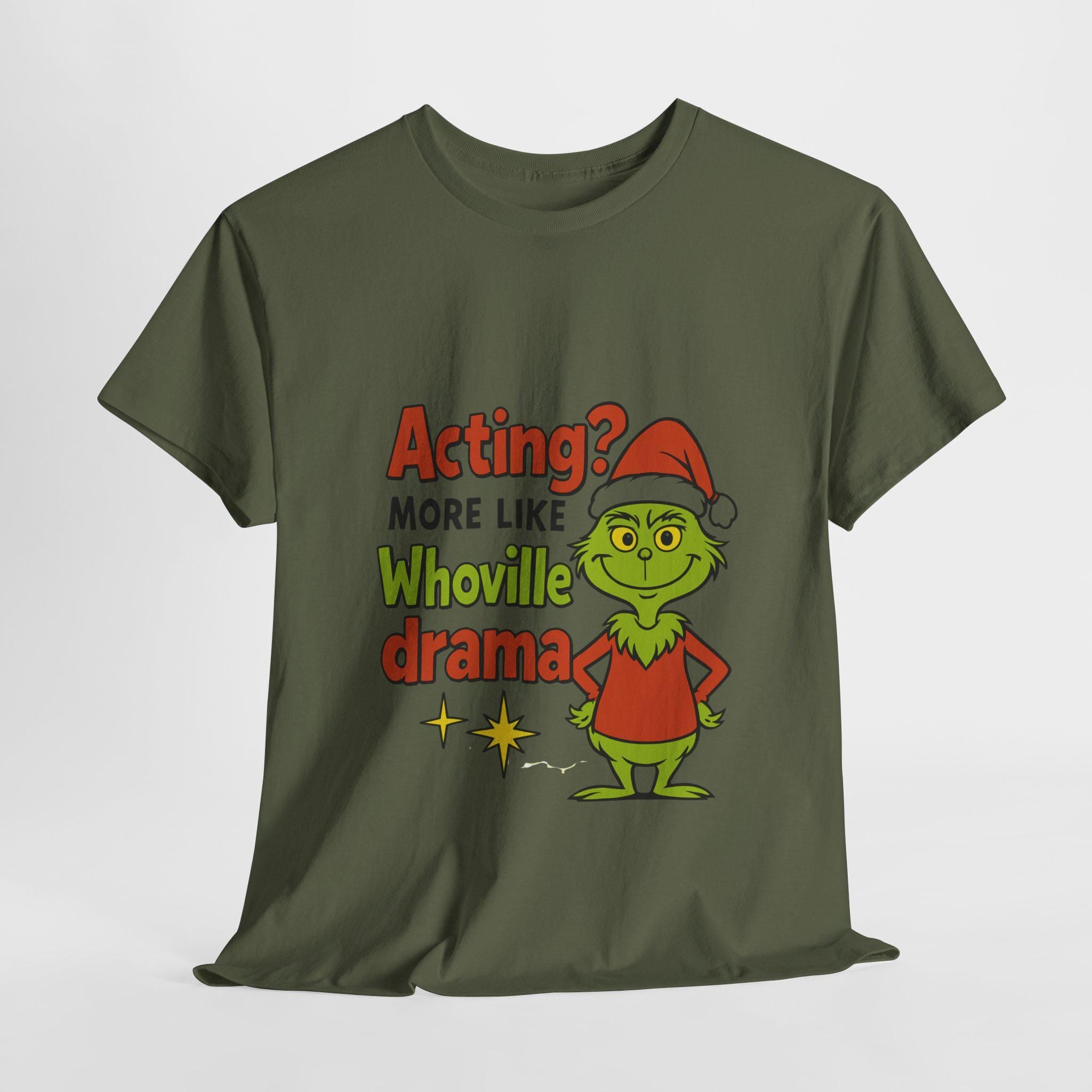 Funny Grinch Christmas Theater Shirt: Festive Gift for Drama Teacher