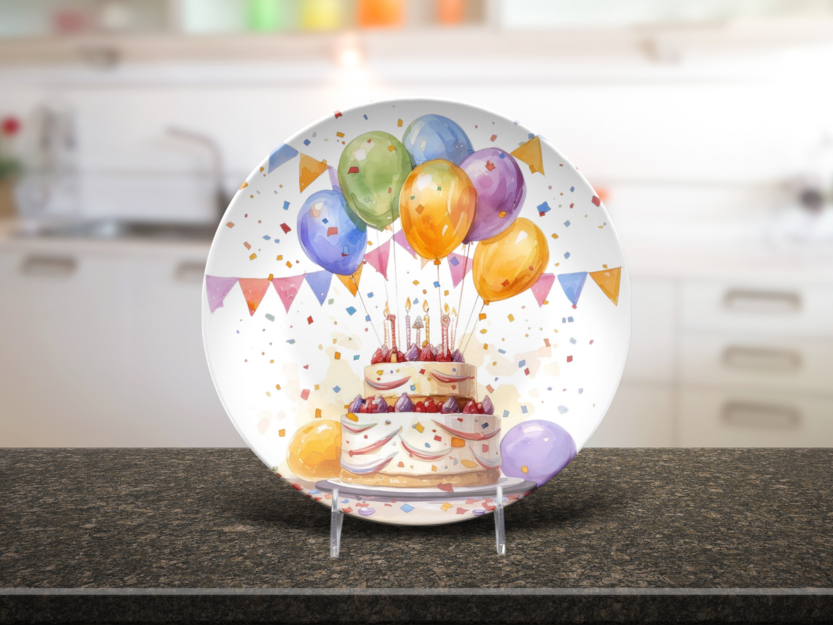 Birthday Plate, Unbreakable Kids Dinner Plate, Family Birthday Tradition, Birthday Keepsake