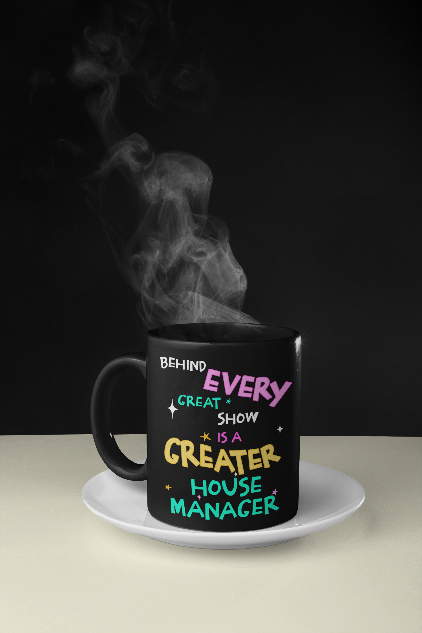 Funny House Manager Coffee Mug: Theater Staff Gift