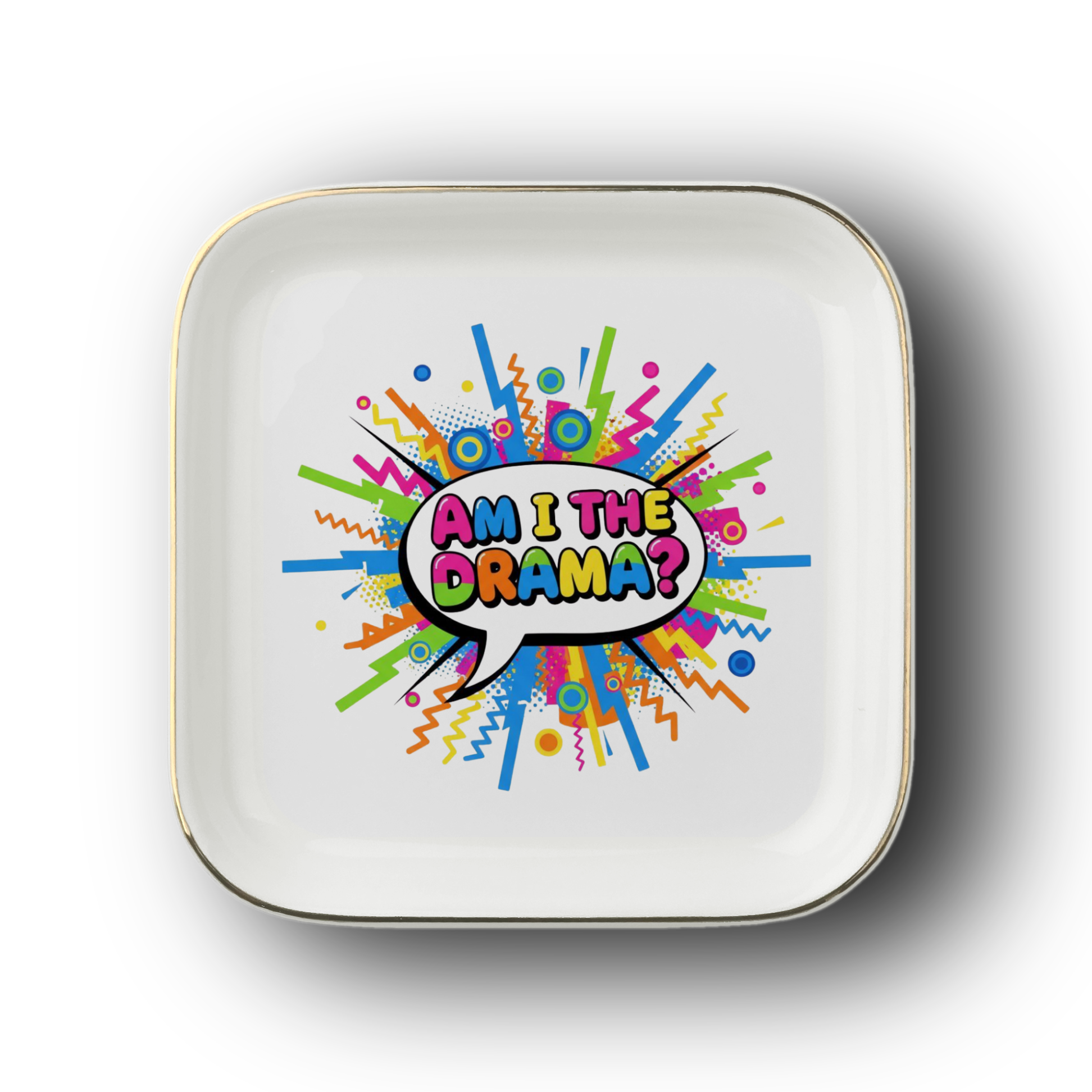 Funny Drama Jewelry Dish, Am I the Drama Trinket Tray, Theater Actor Gift, Drama Club Gift, Opening Night Present