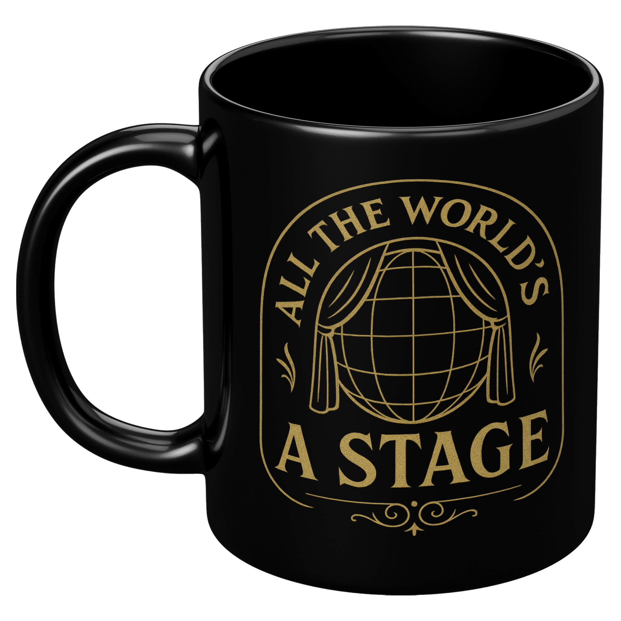 Shakespeare Quote Coffee Mug: Theater Lover Gift, Drama Teacher Cup, English Teacher Present, 11 oz