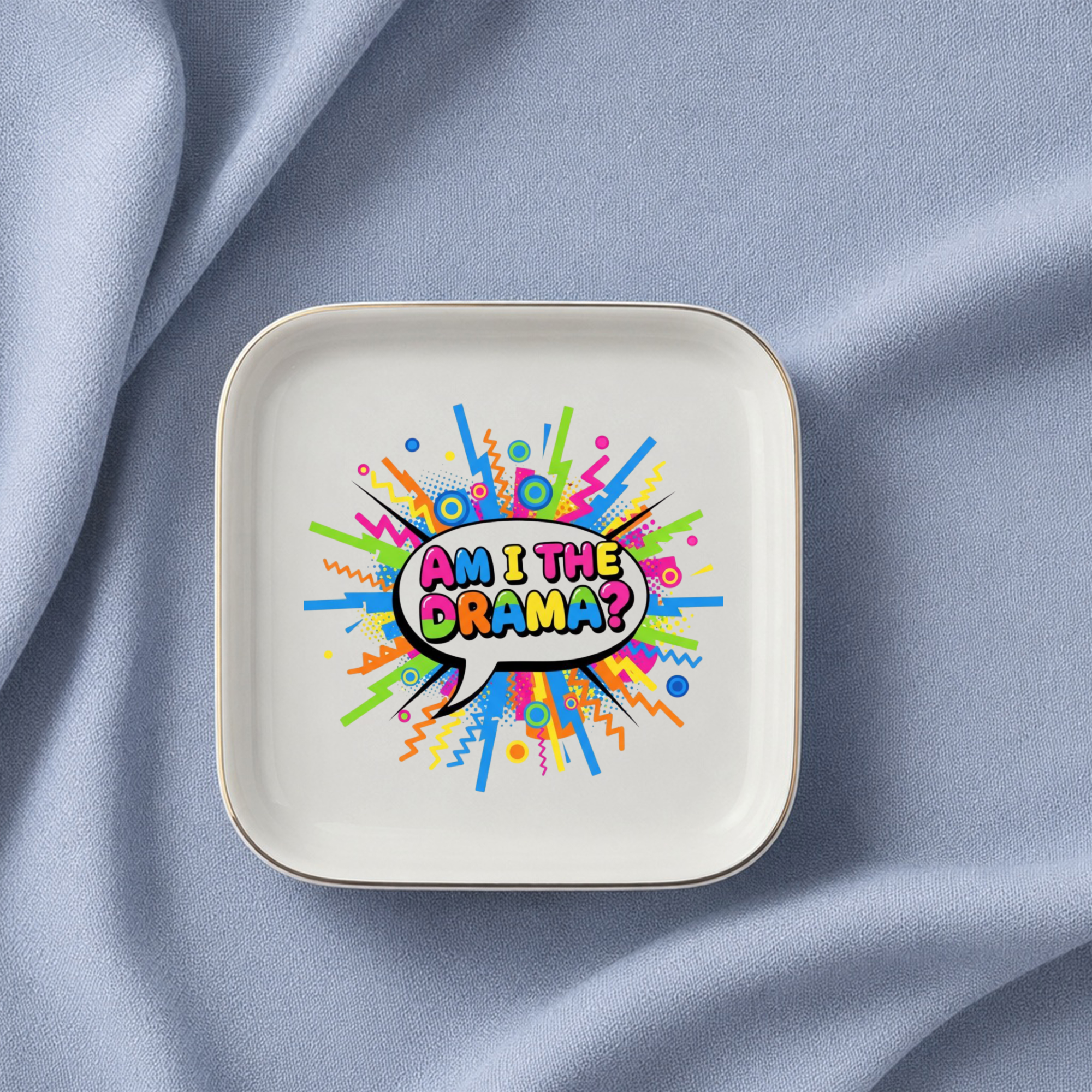 Funny Drama Jewelry Dish, Am I the Drama Trinket Tray, Theater Actor Gift, Drama Club Gift, Opening Night Present