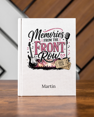 Memories from the Front Row Concert Journal – Live Music Memory Book for Concert Lovers