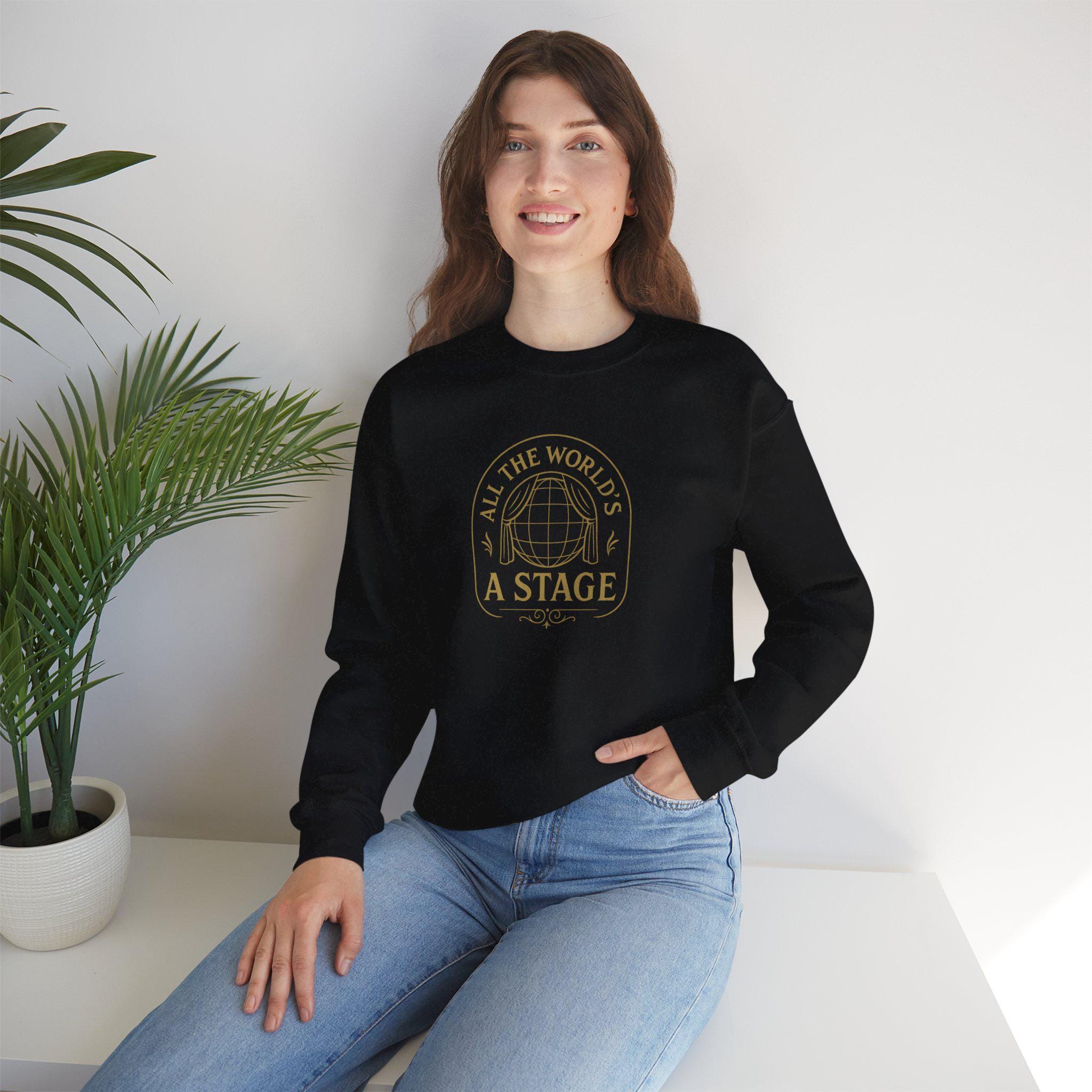 Shakespeare Quote T-Shirt: All the World's a Stage - Theater Lover Gift