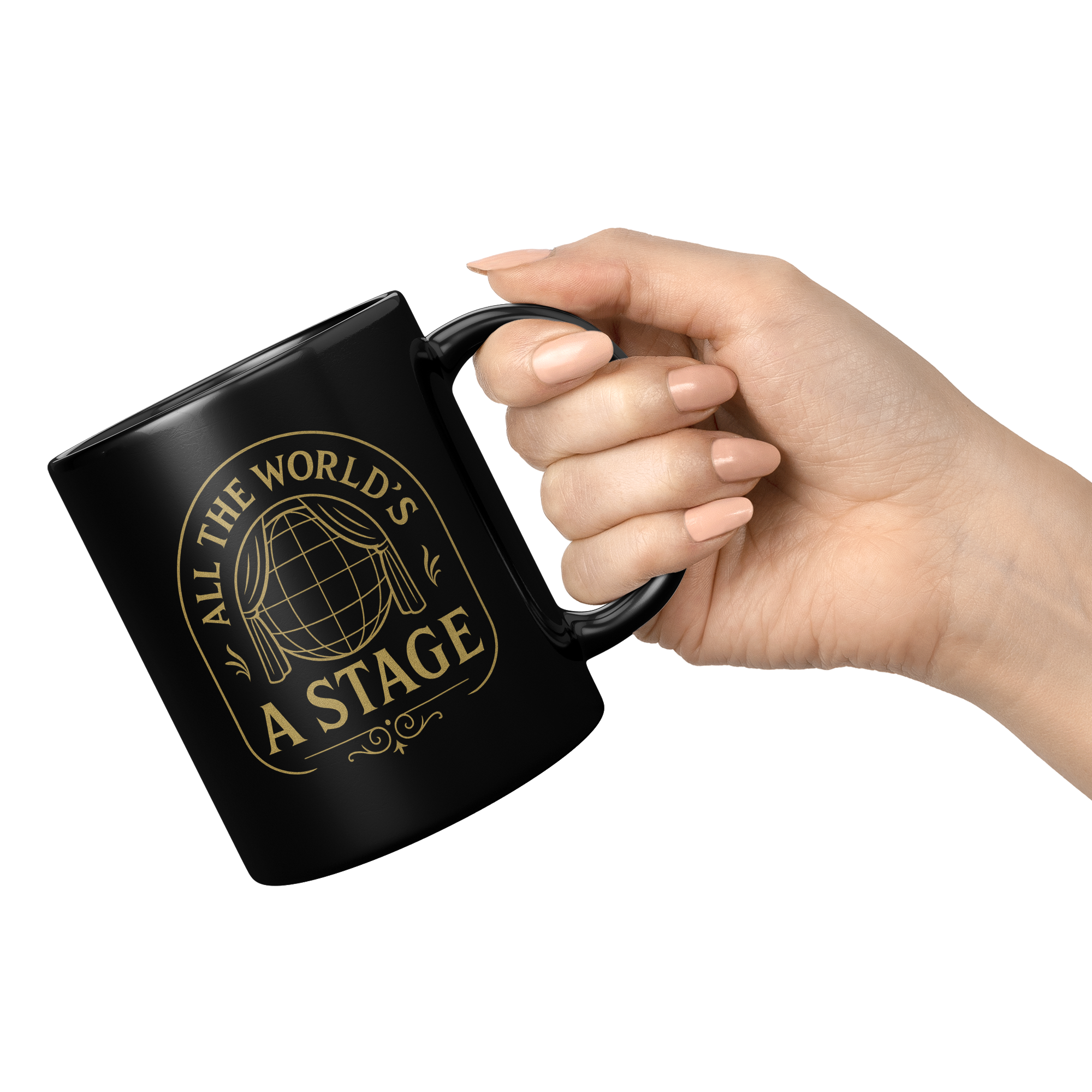 Shakespeare Quote Coffee Mug: Theater Lover Gift, Drama Teacher Cup, English Teacher Present, 11 oz