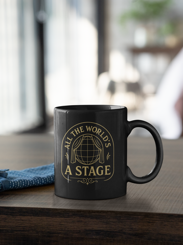 Shakespeare Quote Coffee Mug: Theater Lover Gift, Drama Teacher Cup, English Teacher Present, 11 oz