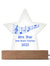 Personalized Music Teacher Gift – Acrylic Star Award with Musical Notes, Custom Name & Year
