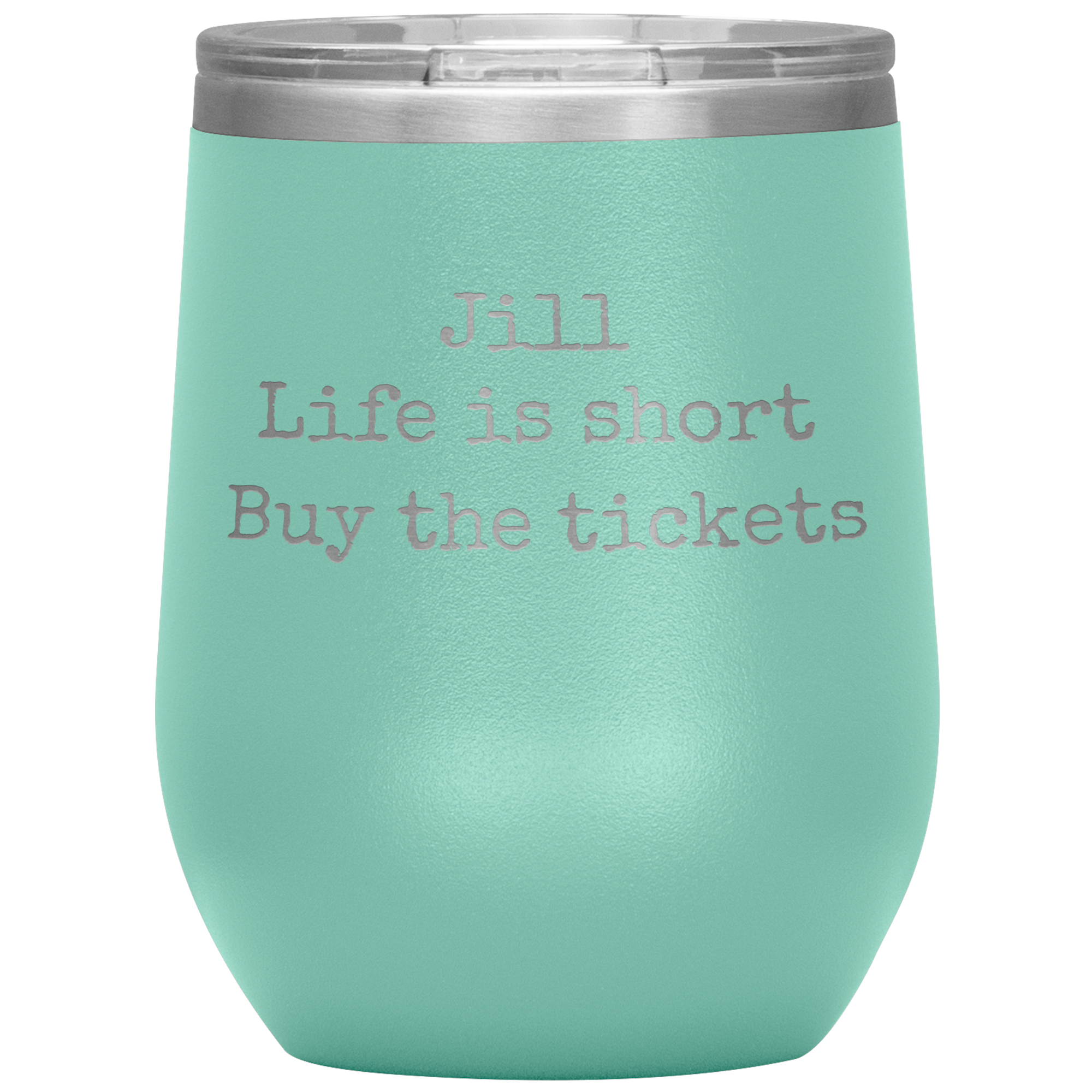 Life is Short Buy the Tickets Personalized 12oz Wine Insulated Tumbler, Travel Lover Gift, Broadway Theater Lover Present, Concert Gift