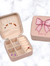 Personalized Pink Bow Jewelry Case | Custom Name Travel Jewelry Box | Cute Gift for Girls | Mini Jewelry Organizer