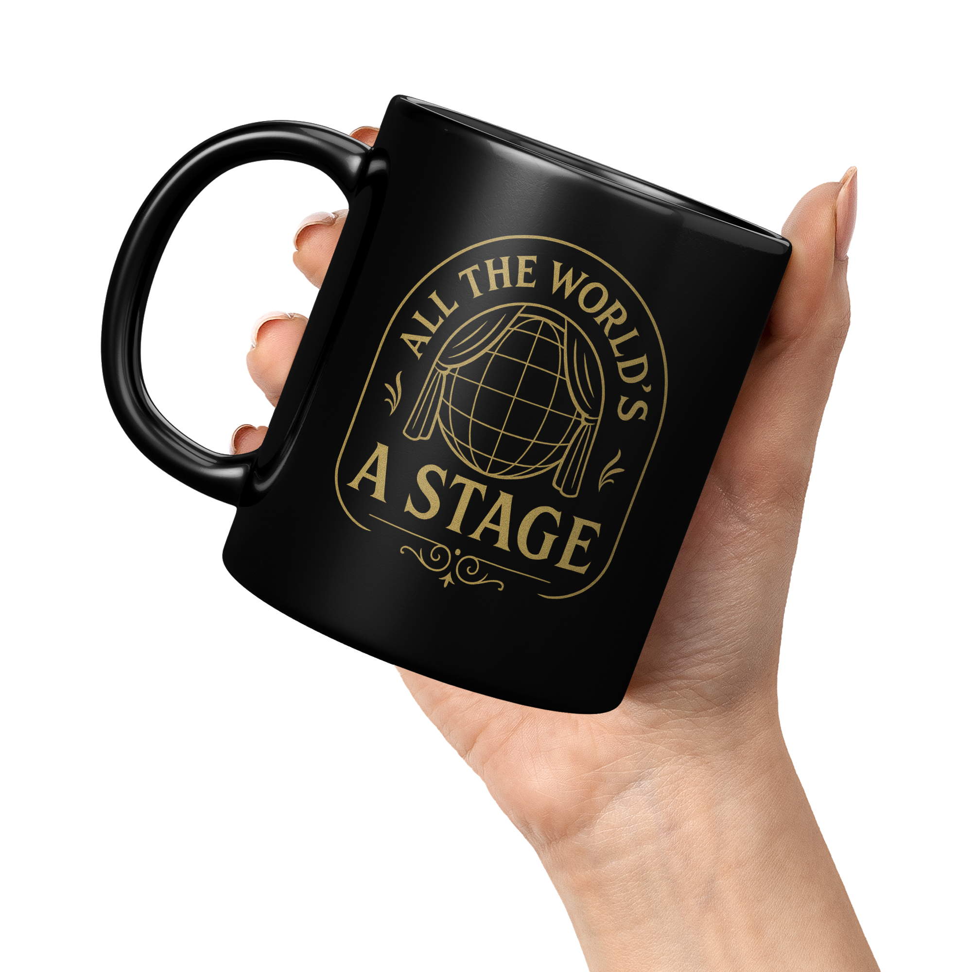 Shakespeare Quote Coffee Mug: Theater Lover Gift, Drama Teacher Cup, English Teacher Present, 11 oz