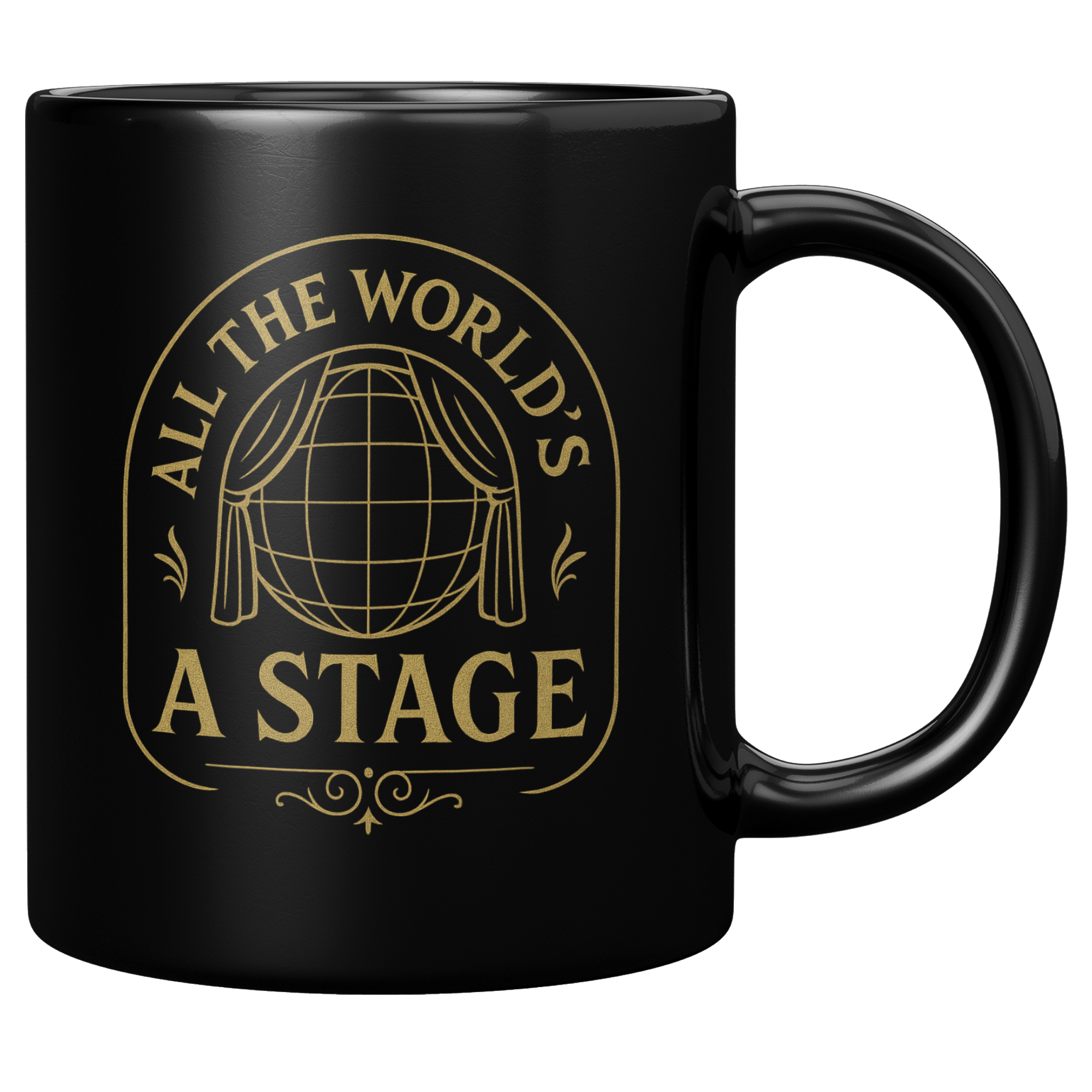 Shakespeare Quote Coffee Mug: Theater Lover Gift, Drama Teacher Cup, English Teacher Present, 11 oz