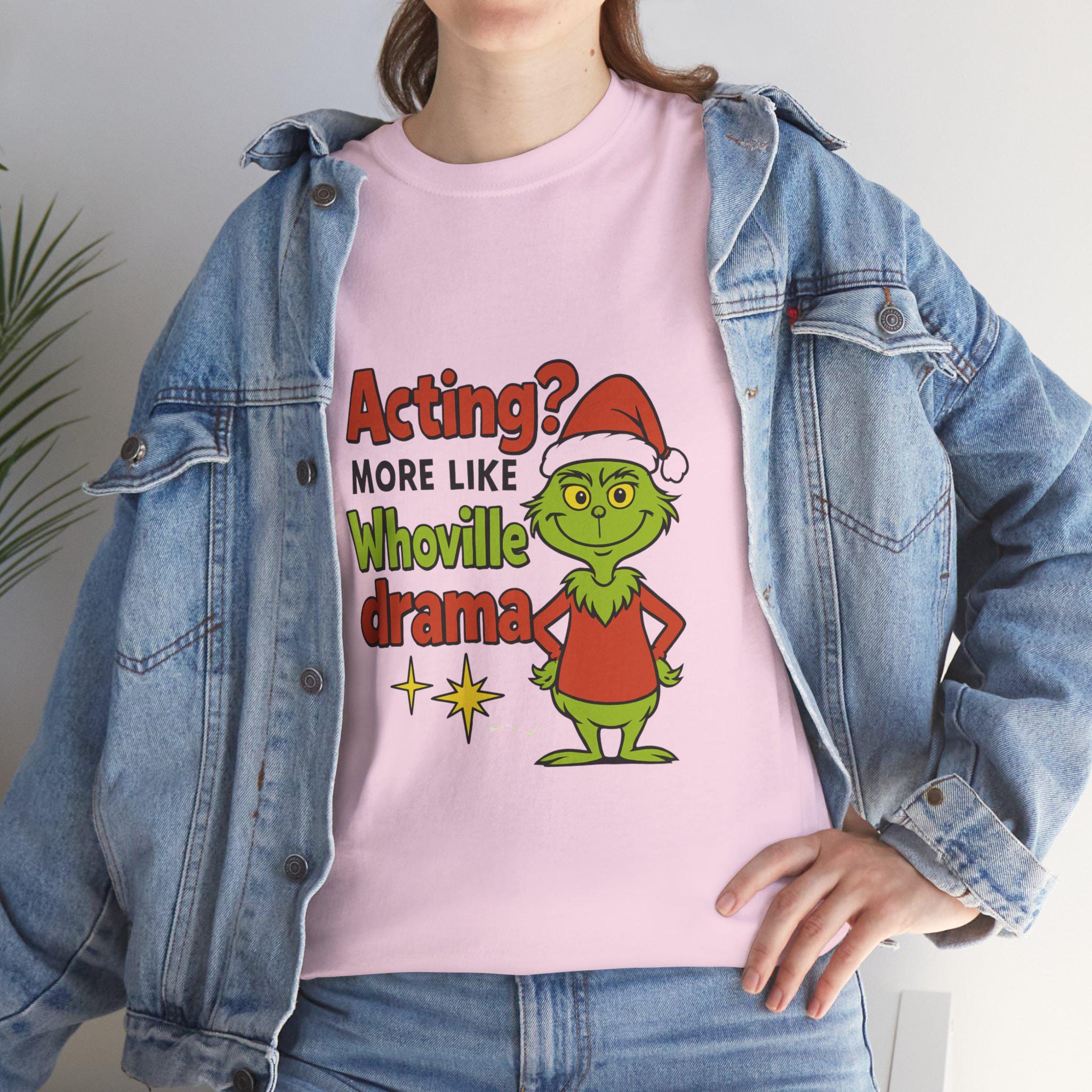 Funny Grinch Christmas Theater Shirt: Festive Gift for Drama Teacher