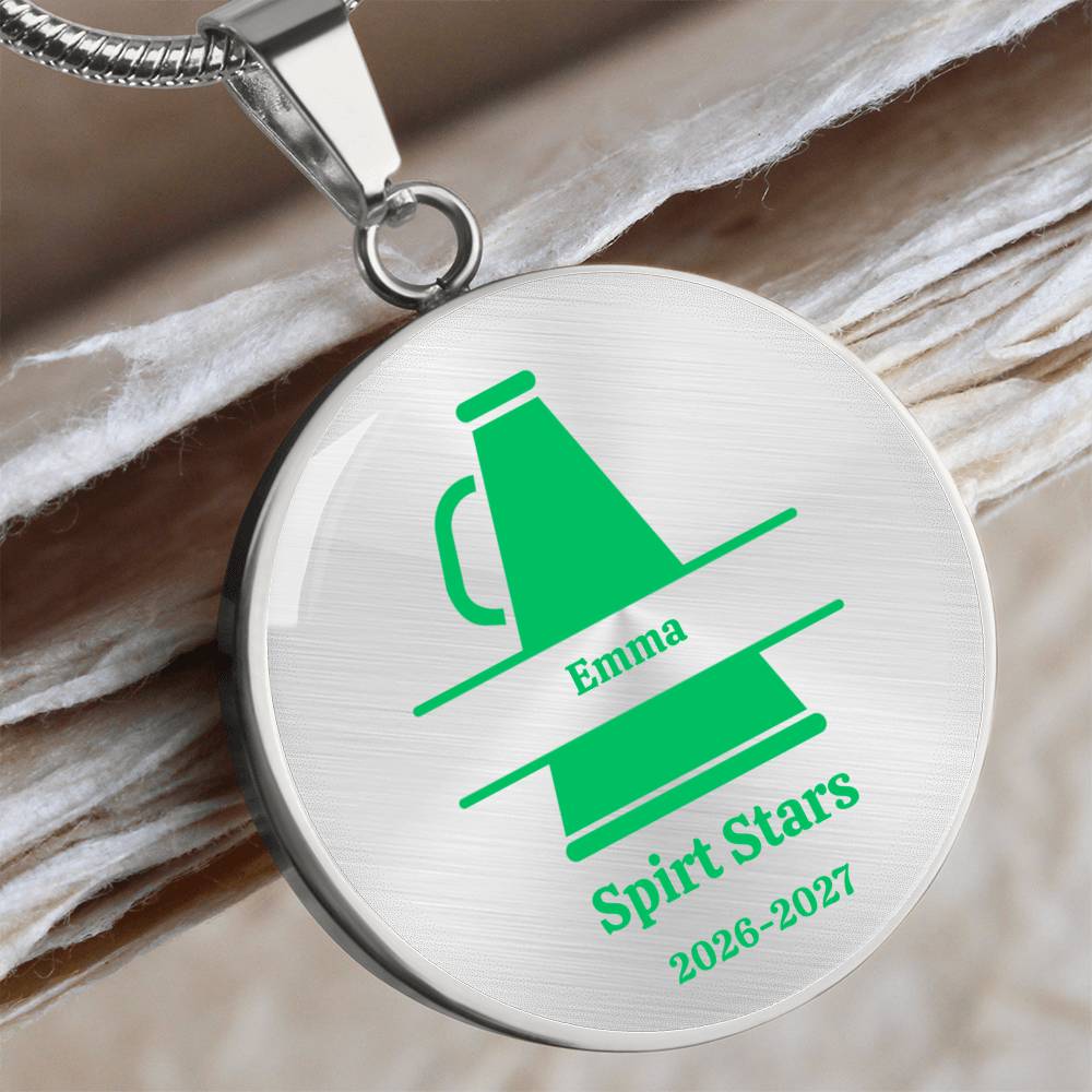 Personalized Cheerleading Necklace, Custom Cheer Jewelry, Gift for Cheerleader, Cheer Team Keepsake, Cheerleader Pendant Necklace