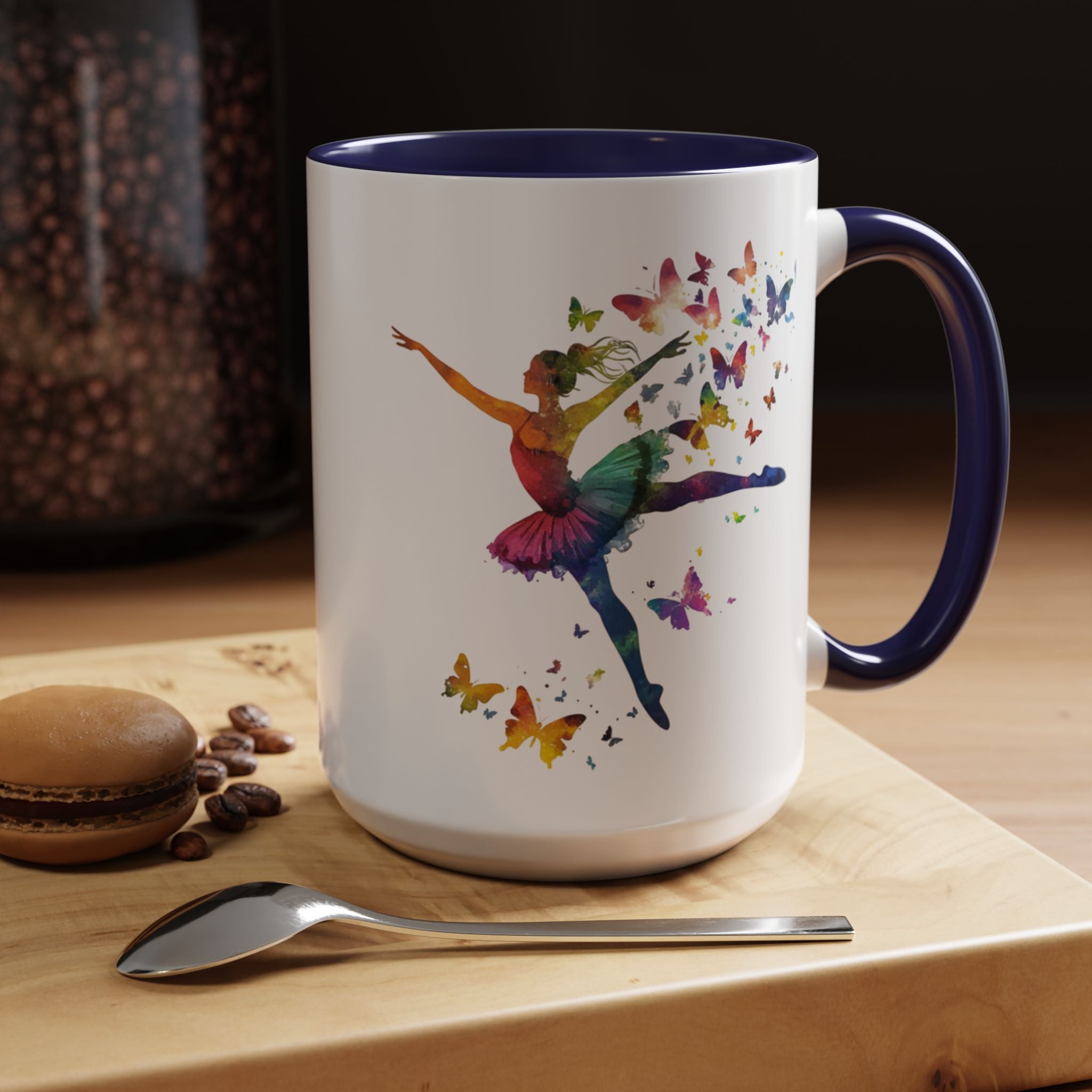 Dance Like the Butterflies Are Watching Ballet Mug – 11oz Colorful Ballerina Coffee Cup for Dancers, Teachers & Ballet Lovers