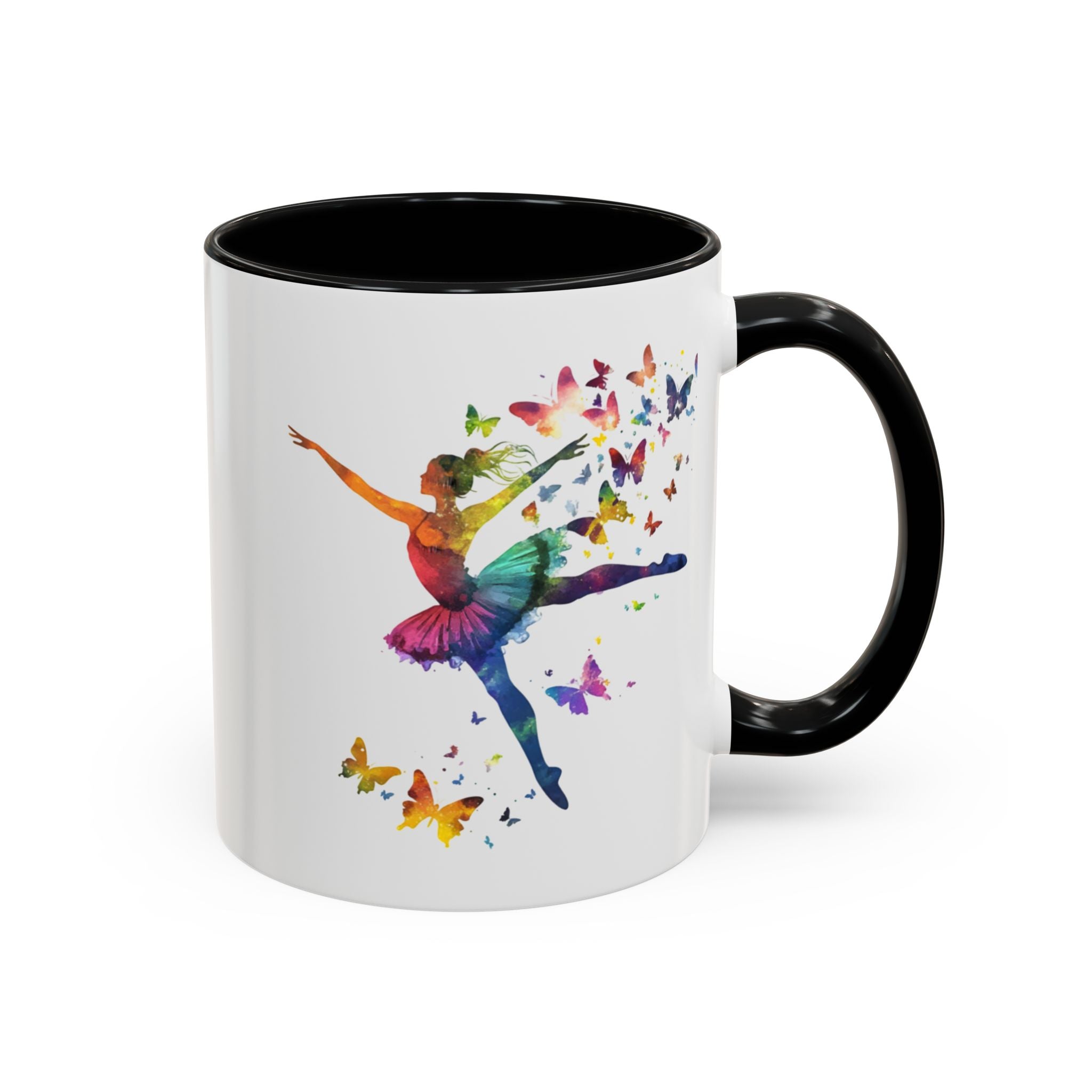 Dance Like the Butterflies Are Watching Ballet Mug – 11oz Colorful Ballerina Coffee Cup for Dancers, Teachers & Ballet Lovers
