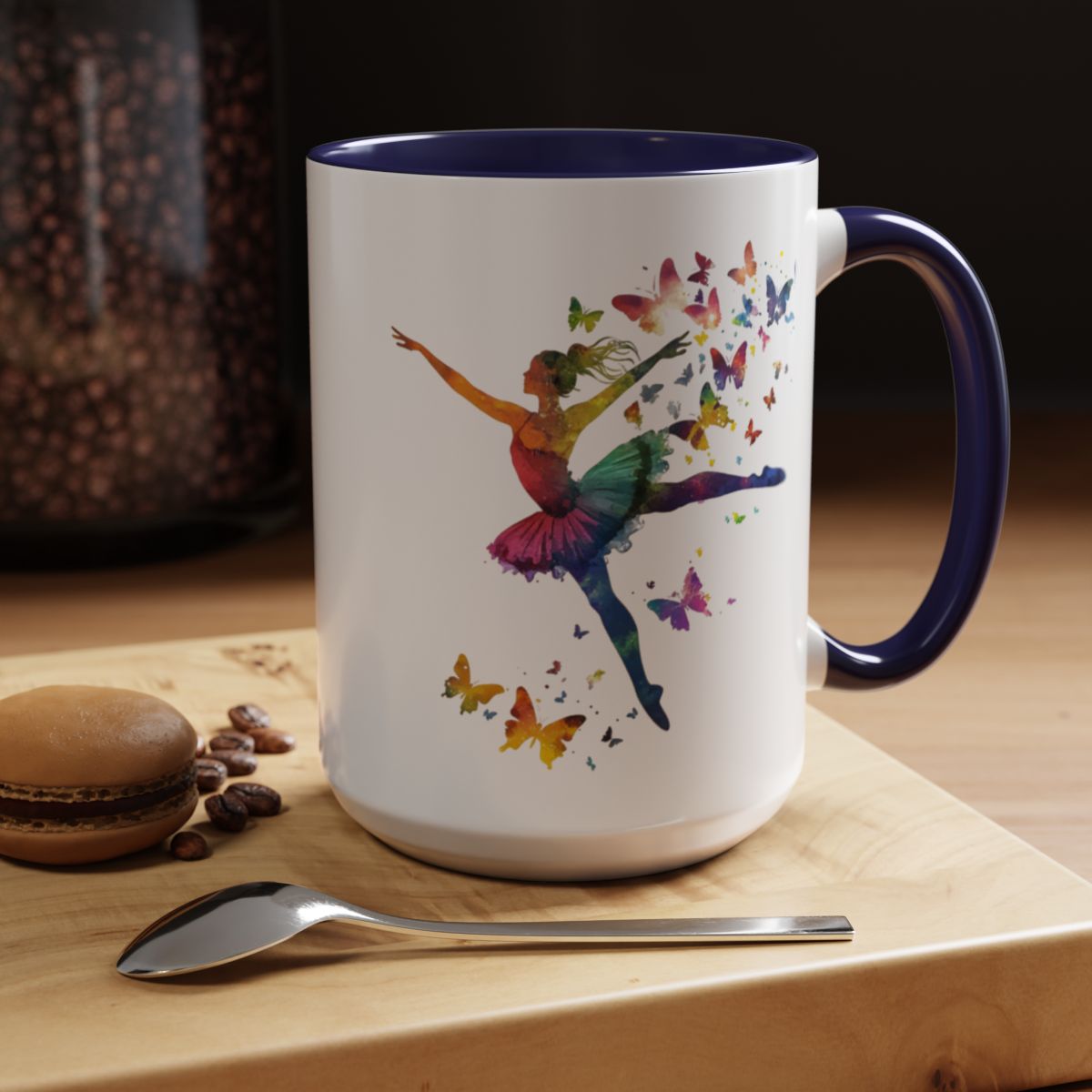 Dance Like the Butterflies Are Watching Ballet Mug – 11oz Colorful Ballerina Coffee Cup for Dancers, Teachers & Ballet Lovers