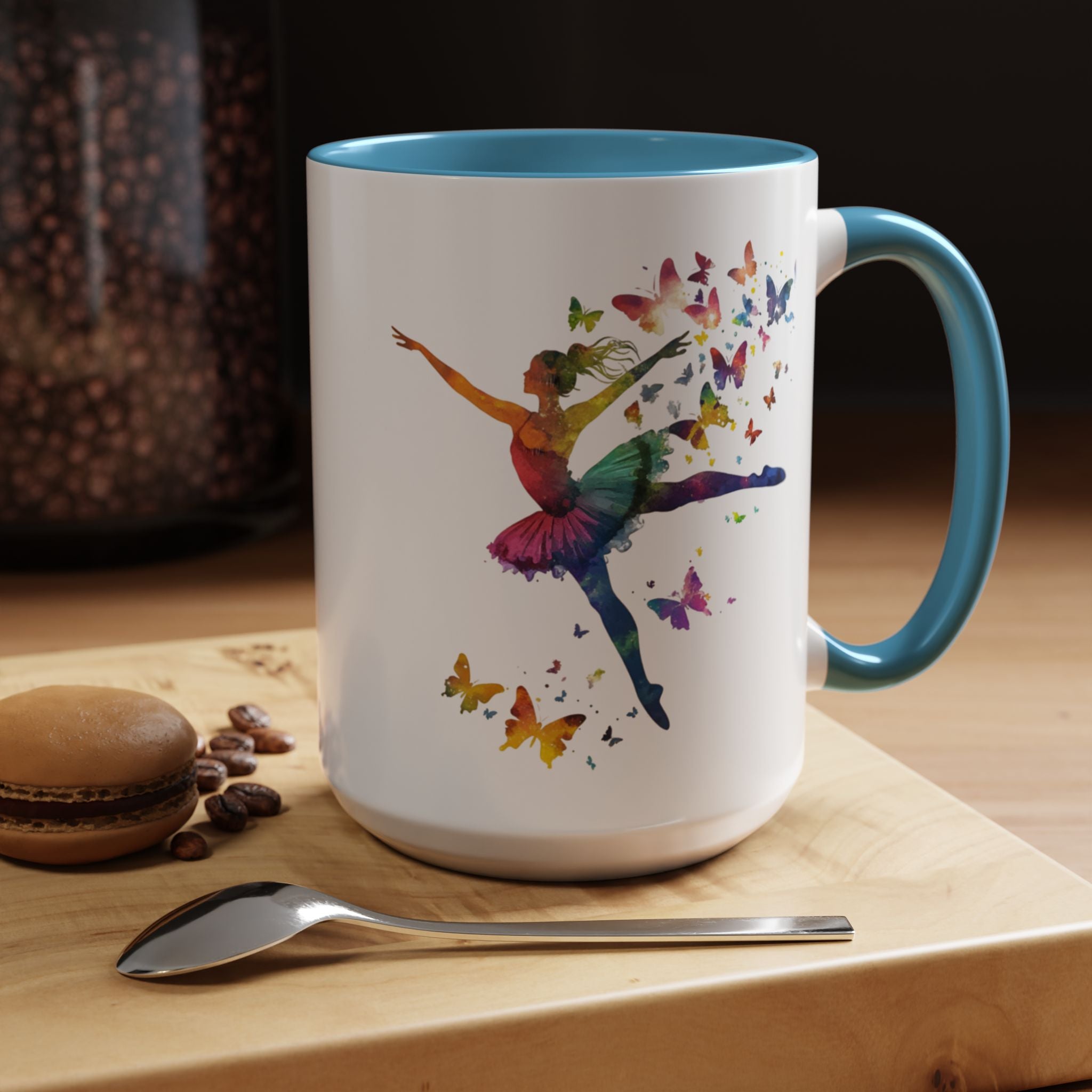 Dance Like the Butterflies Are Watching Ballet Mug – 11oz Colorful Ballerina Coffee Cup for Dancers, Teachers & Ballet Lovers