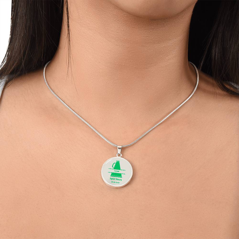 Personalized Cheerleading Necklace, Custom Cheer Jewelry, Gift for Cheerleader, Cheer Team Keepsake, Cheerleader Pendant Necklace