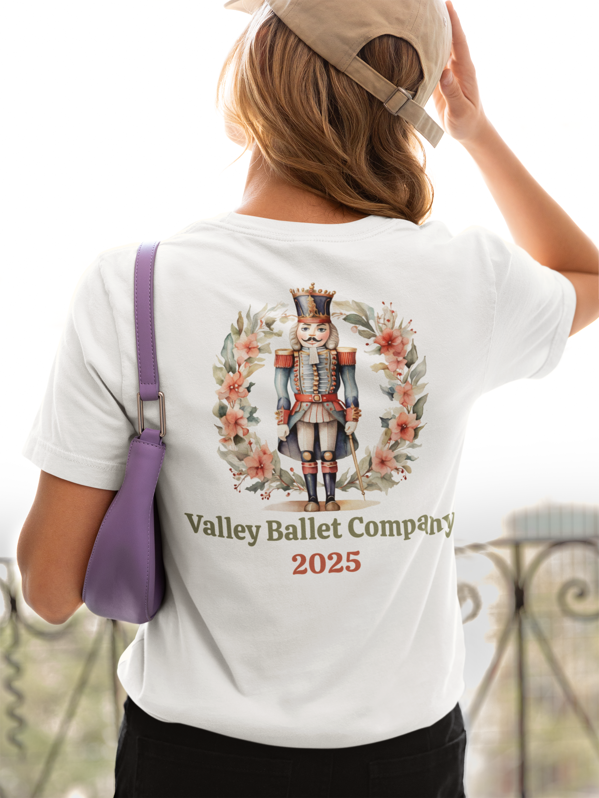 Personalized Nutcracker Ballet Tee, Company Name and Year, Christmas Dance Gift, Ballet Company Performance Shirt, 2 Sided Print
