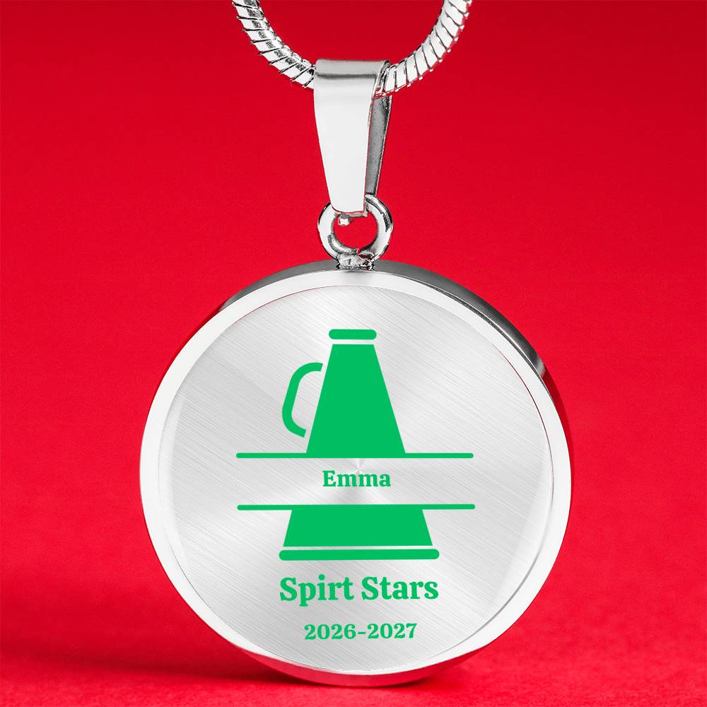 Personalized Cheerleading Necklace, Custom Cheer Jewelry, Gift for Cheerleader, Cheer Team Keepsake, Cheerleader Pendant Necklace