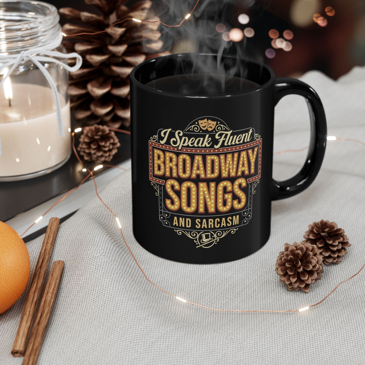 Broadway Lover Coffee Mug Musical Theater Gift for Actors & Theater Fans (11oz, 15oz)