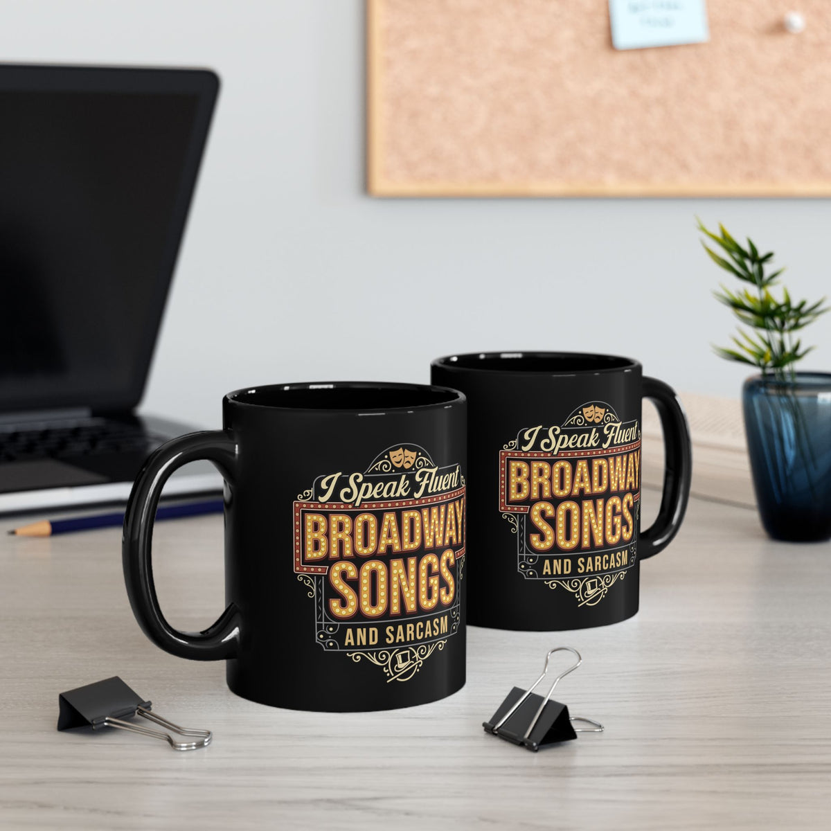 Broadway Lover Coffee Mug Musical Theater Gift for Actors & Theater Fans (11oz, 15oz)