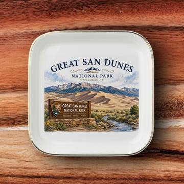 Great Sand Dunes National Park Jewelry Dish, Colorado Souvenir, Mountain Landscape Ring Holder, National Park Gift, Travel Keepsake