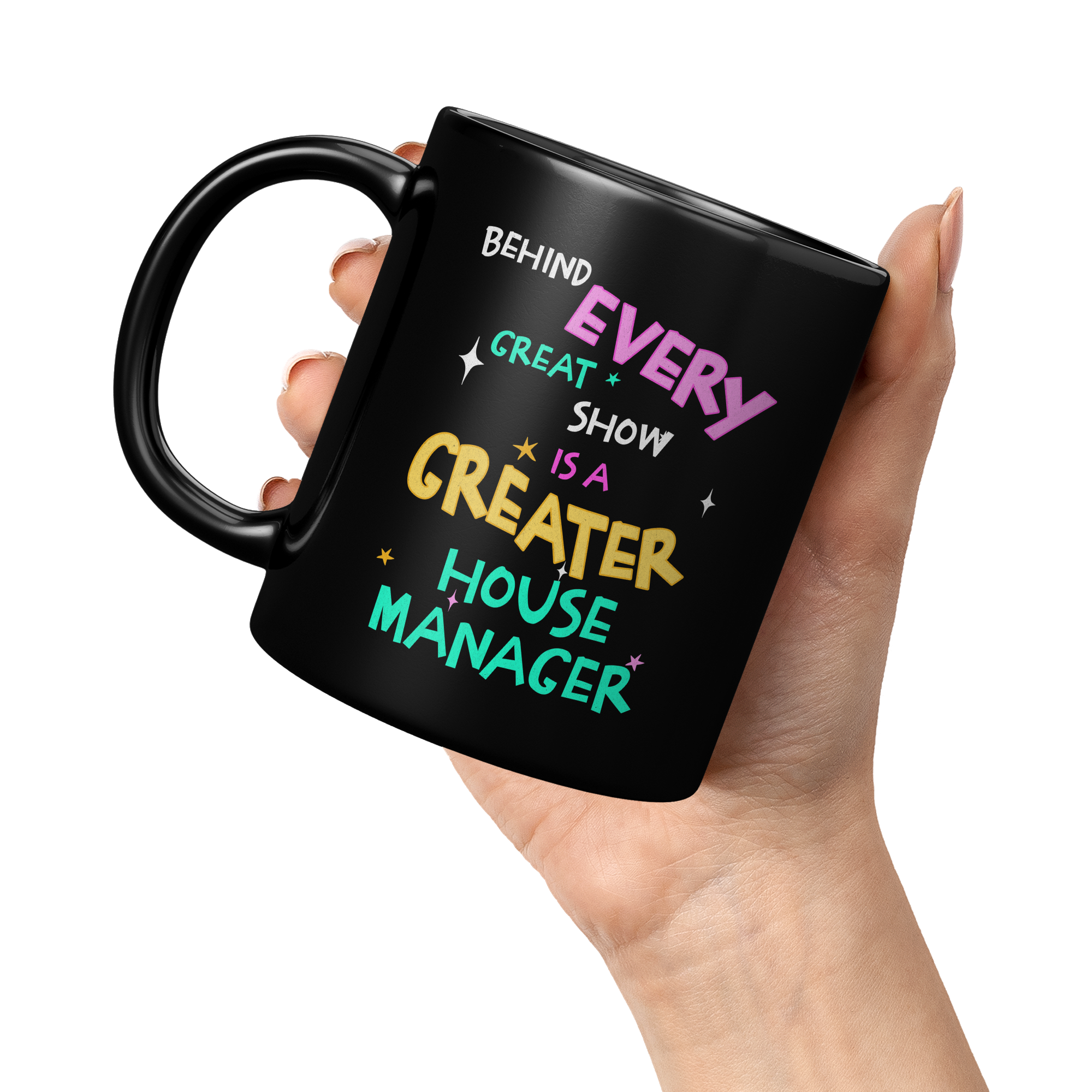 Funny House Manager Coffee Mug: Theater Staff Gift