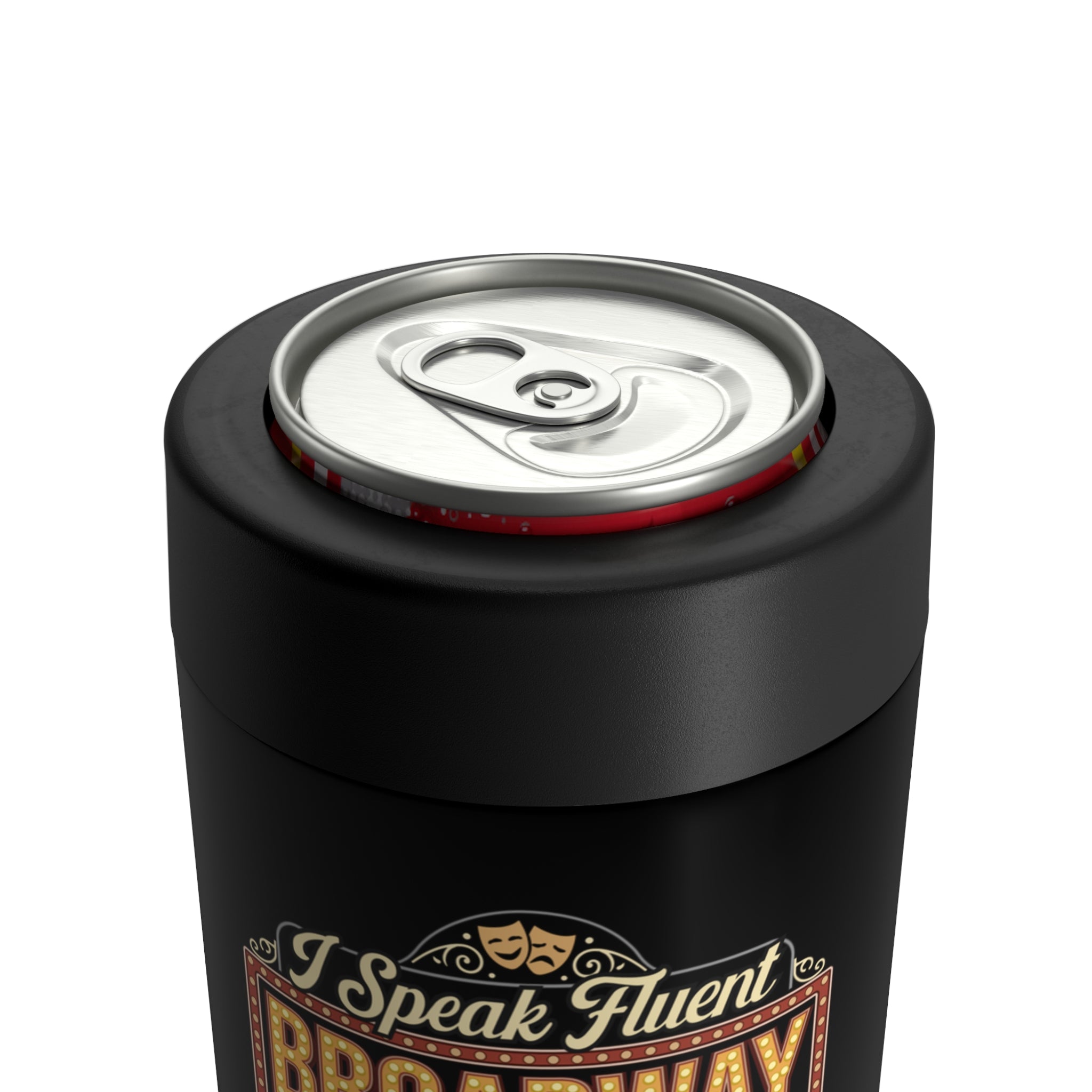 Broadway Songs Drink Cooler, Sarcastic Can Holder, Funny Gift, Vacuum Insulated Can, Stainless Steel Can Cooler, Gift for Music Lover