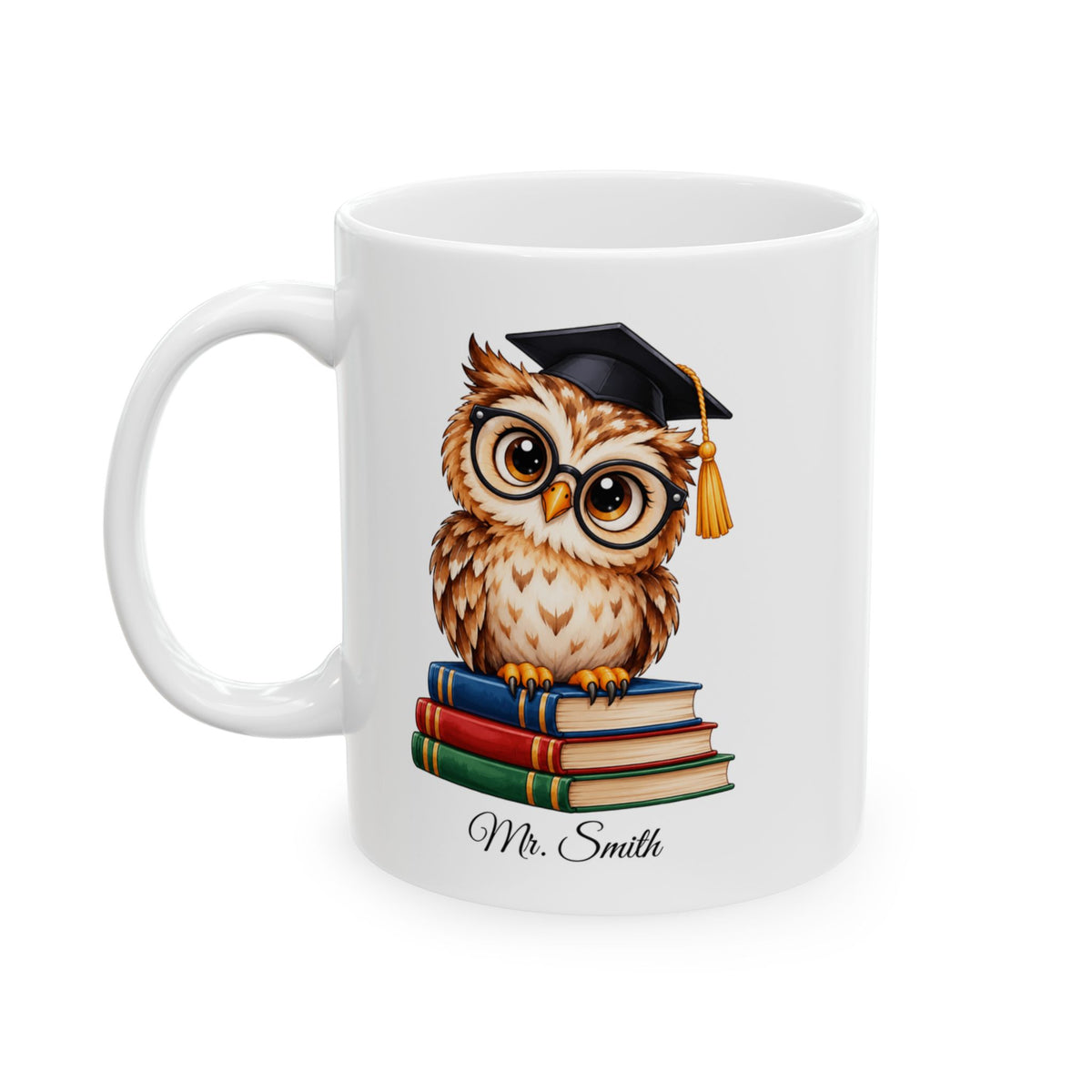 Personalized Graduation Owl Coffee Mug, Graduate Gift, Class of 2027 Gift, Graduation Mug