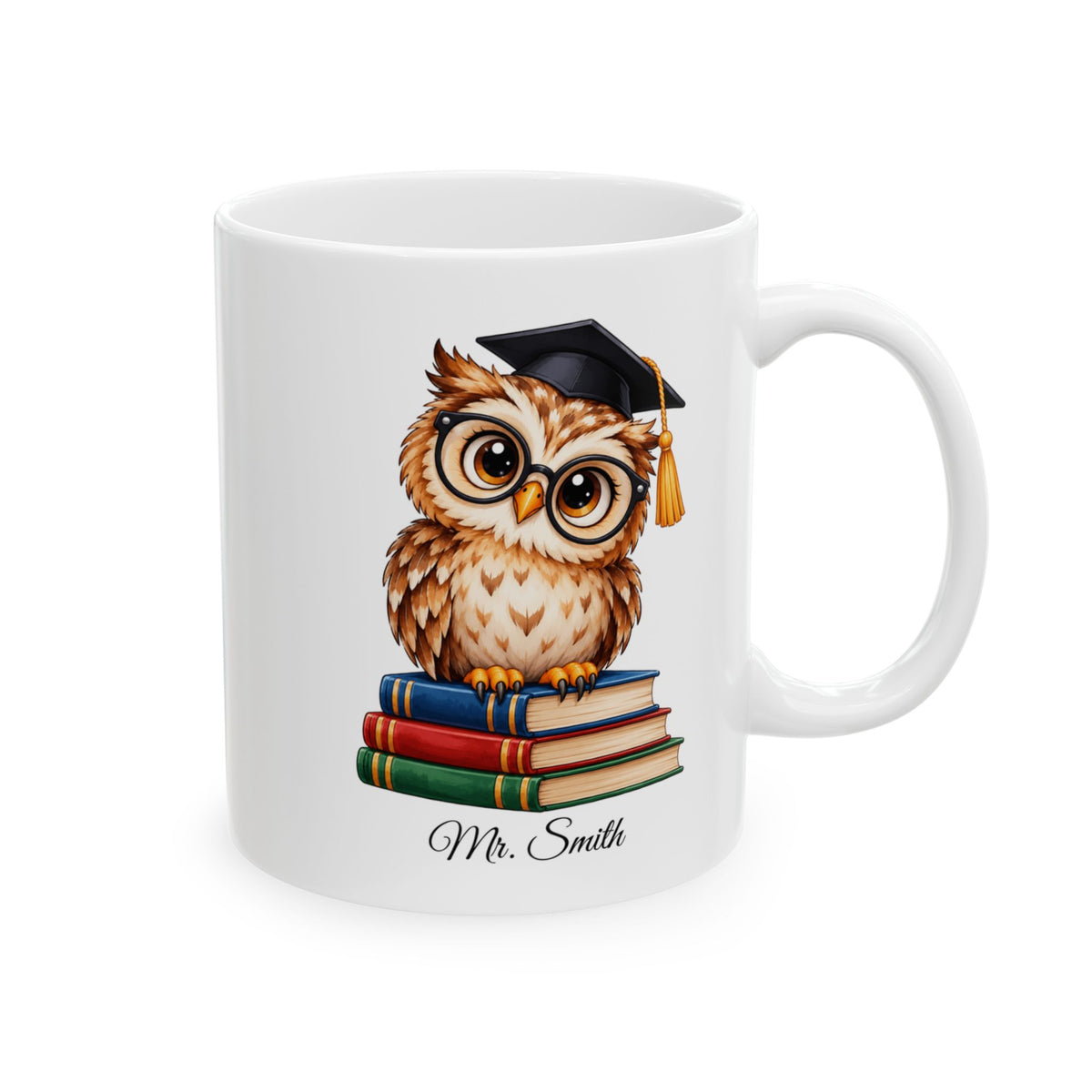 Personalized Graduation Owl Coffee Mug, Graduate Gift, Class of 2027 Gift, Graduation Mug