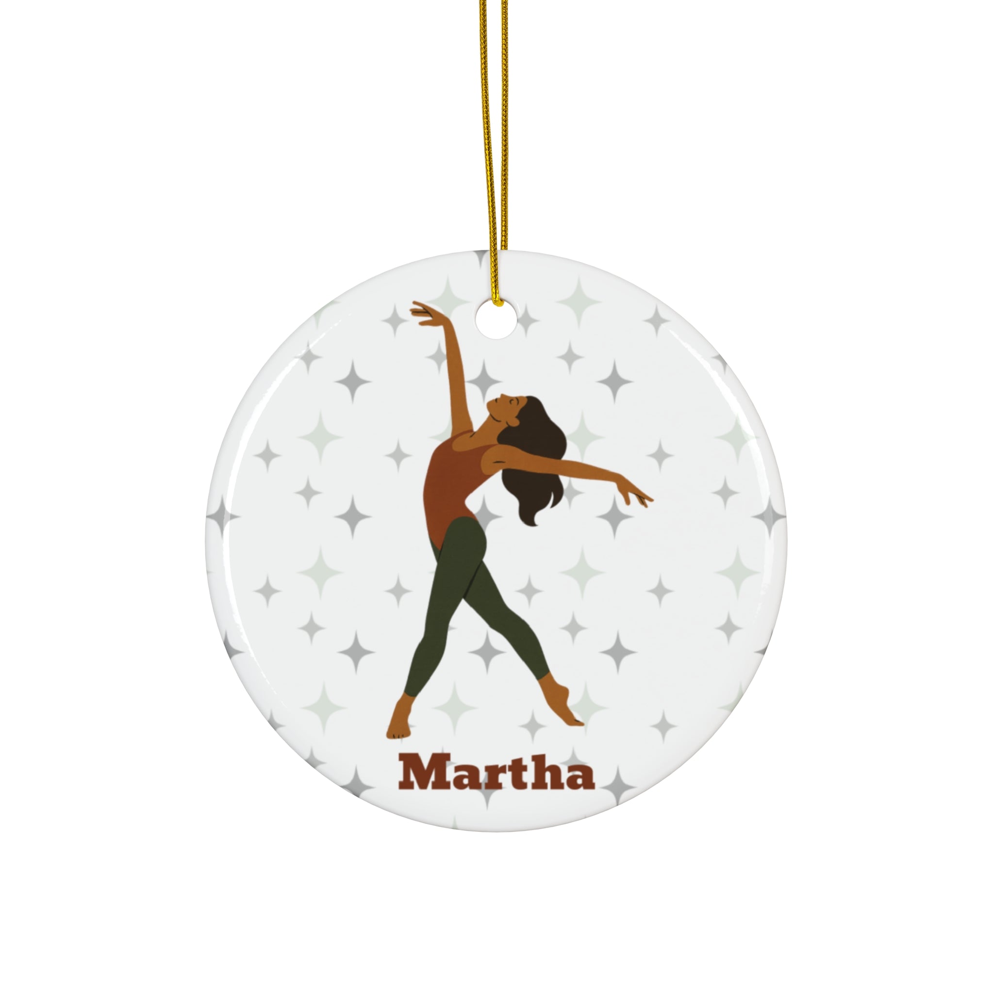 Personalized Modern Dancer Ornament – Custom Dance Christmas Tree Keepsake, Modern Dance Gift for Students, Teachers, or Recitals