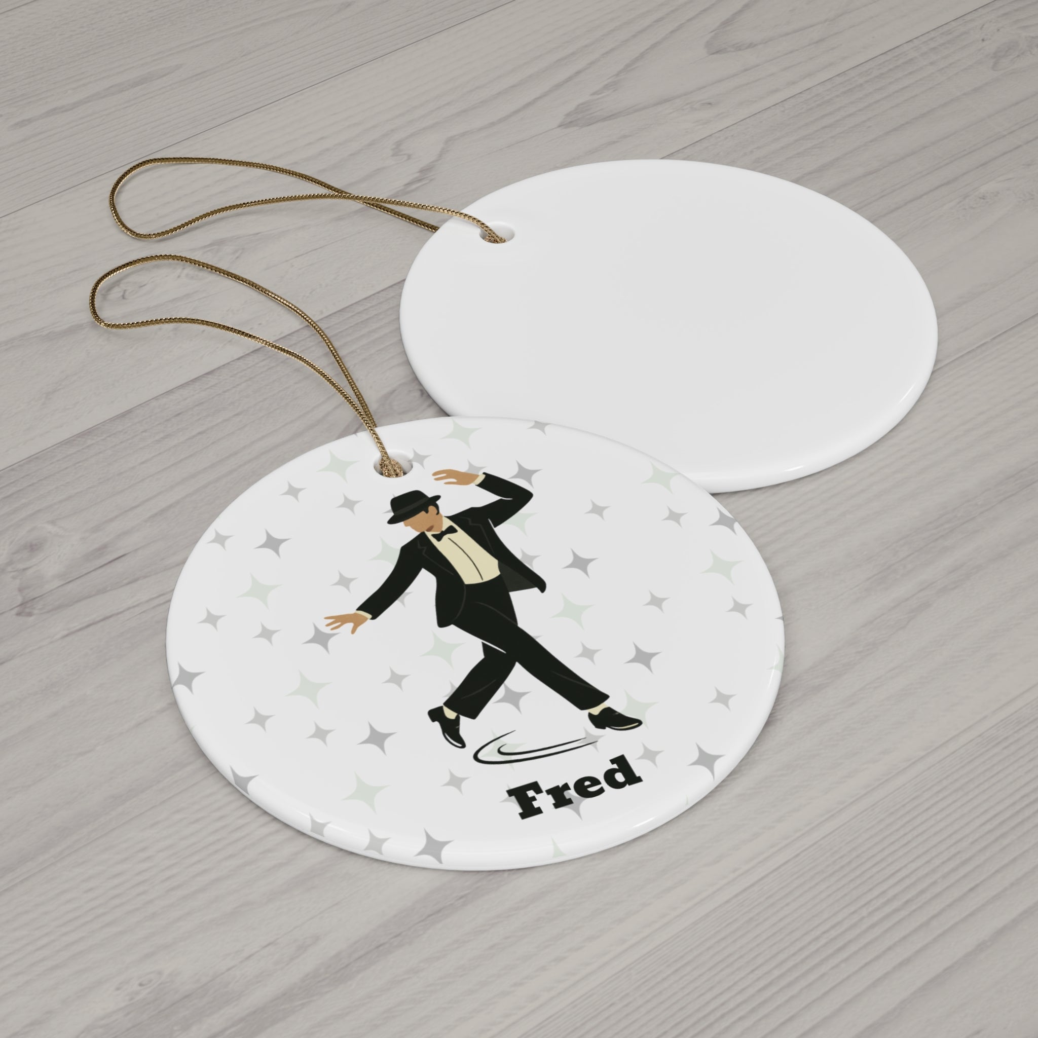 Personalized Tap Dancing Man Ornament – Personalized Christmas Gift, Dance Teacher Appreciation, Jazz & Broadway Dancer Holiday Decoration