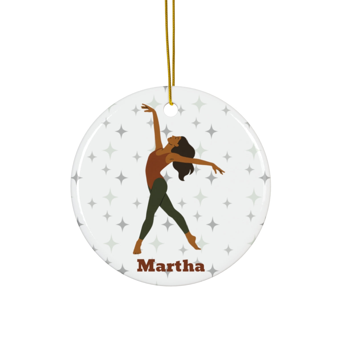 Personalized Modern Dancer Ornament – Custom Dance Christmas Tree Keepsake, Modern Dance Gift for Students, Teachers, or Recitals