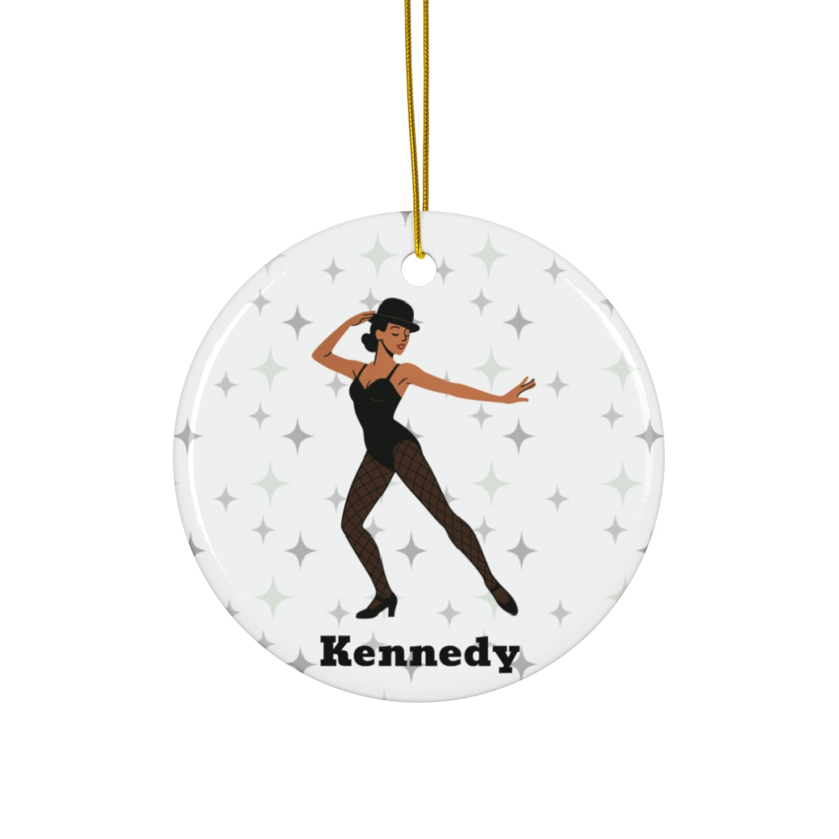 Personalized Jazz Dancer Ornament – Custom Dance Gift with Name, Ballet Recital Keepsake, Jazz Dance Christmas Decoration