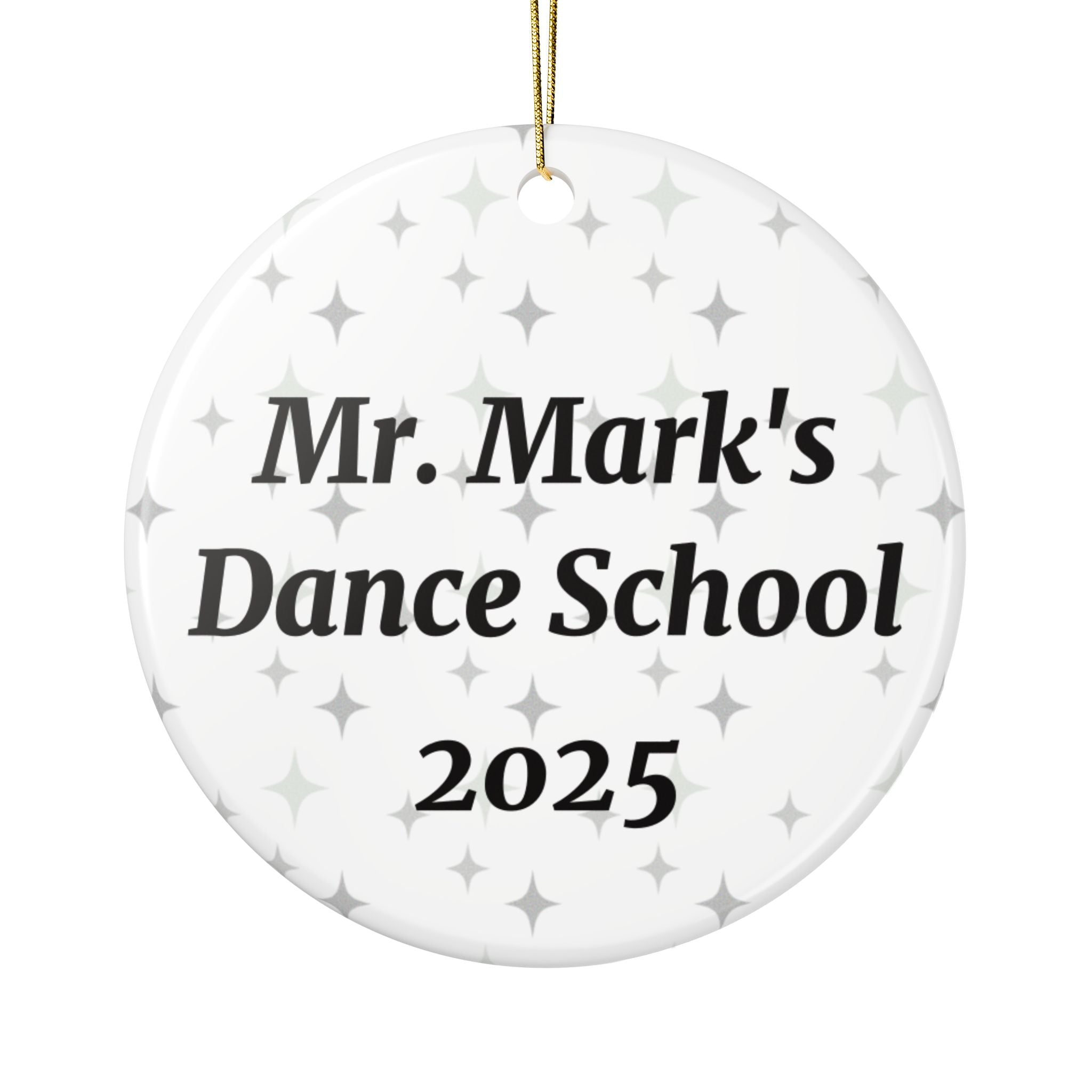 Personalized Hip Hop Dancer Ornament – 2-Sided Round Ceramic Keepsake with Name, School & Year – Dance Teacher or Student Gift