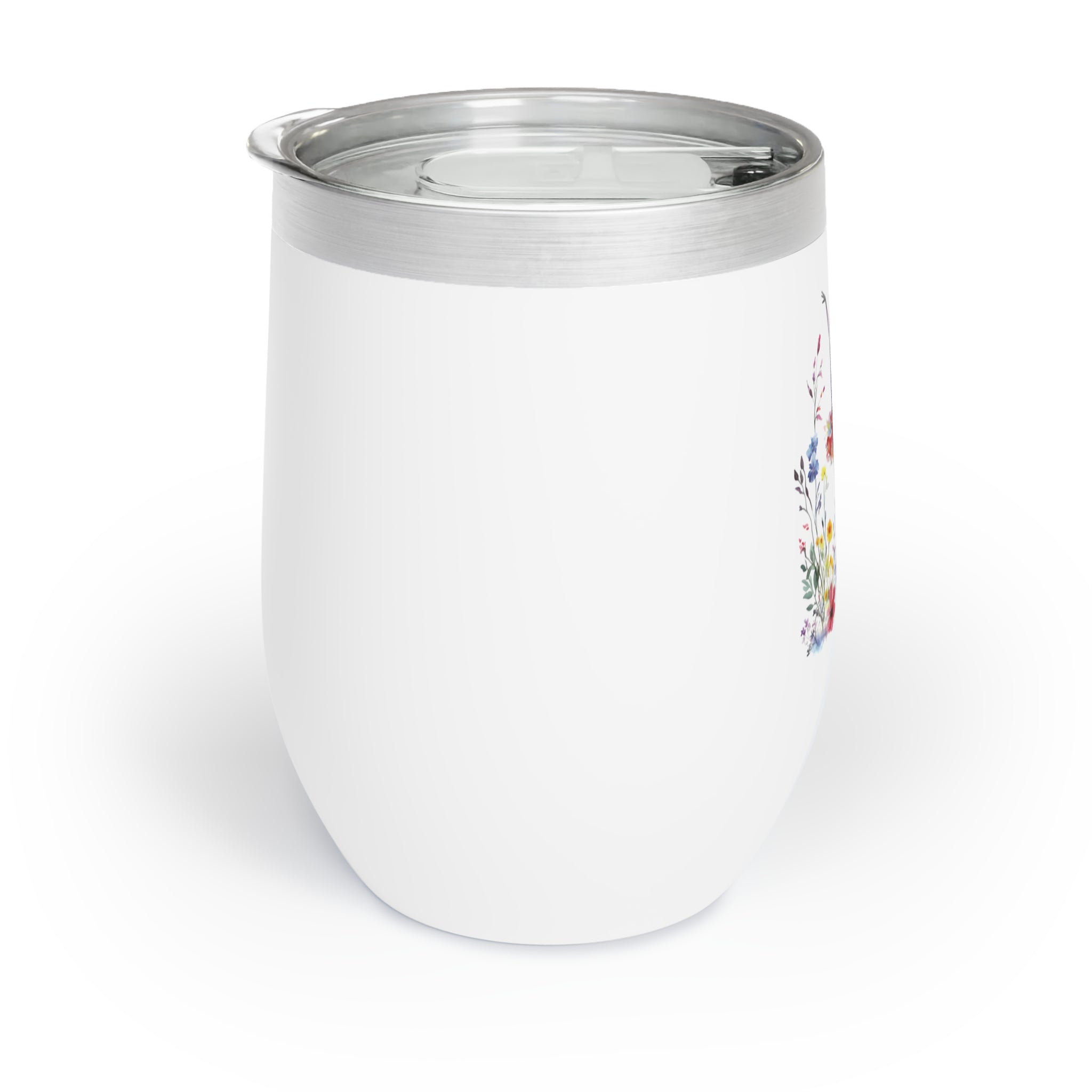 Personalized Ballet Dancer in Flowers Wine Tumbler – 12oz Stainless Steel Cup, Insulated Gift for Dancers, Teachers & Ballet Lovers