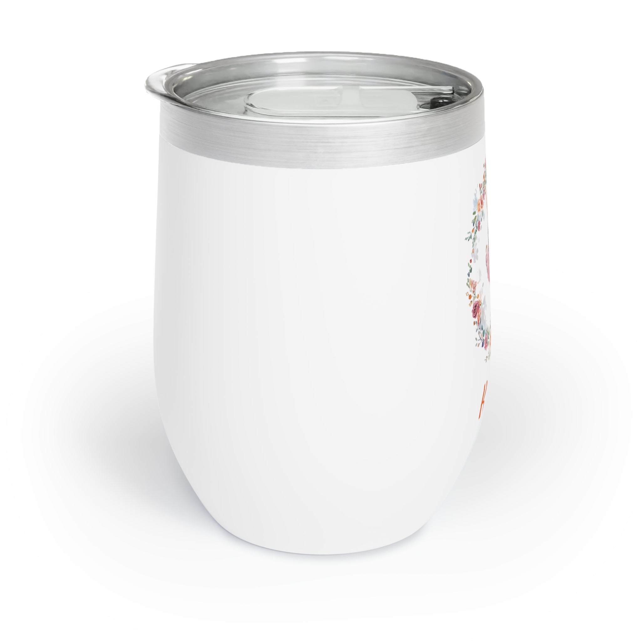 Personalized Ballet Dancer Wine Tumbler – Custom 12oz Stainless Steel Drinkware with Flowers, Insulated Gift for Dancers & Teachers