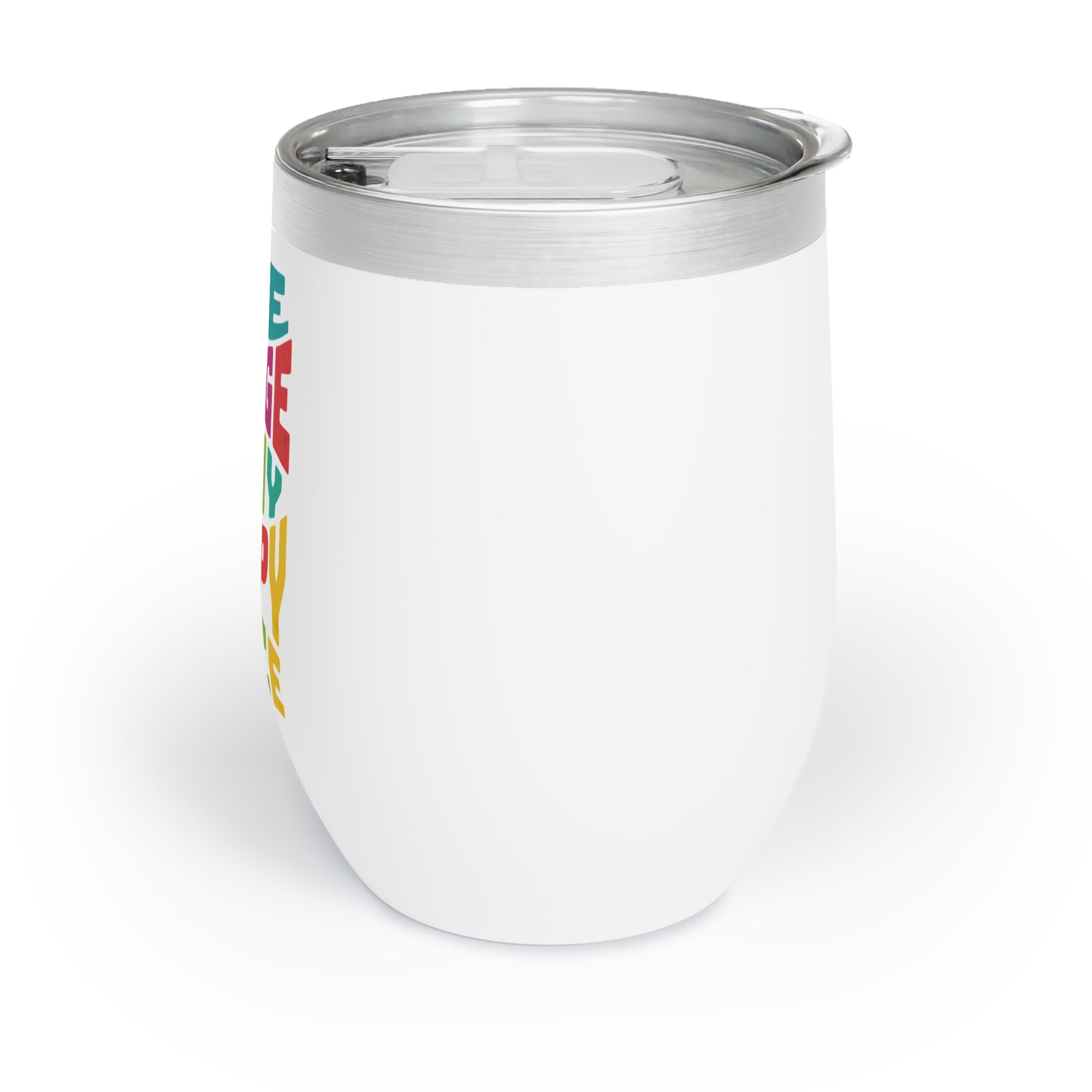 The Stage Is My Happy Place Wine Tumbler – 12oz Stainless Steel Insulated Cup, Gift for Actors, Dancers & Theater Lovers