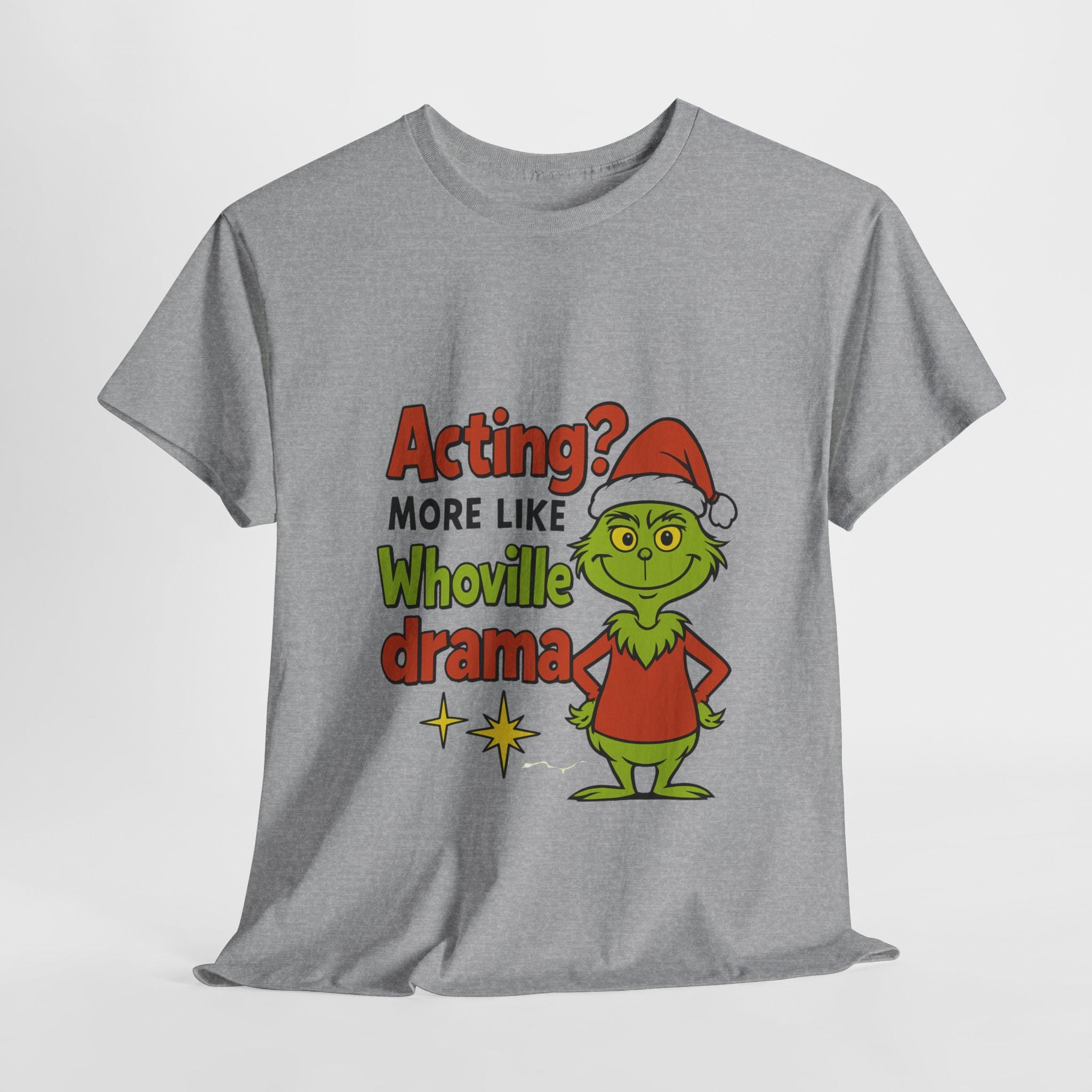Funny Grinch Christmas Theater Shirt: Festive Gift for Drama Teacher