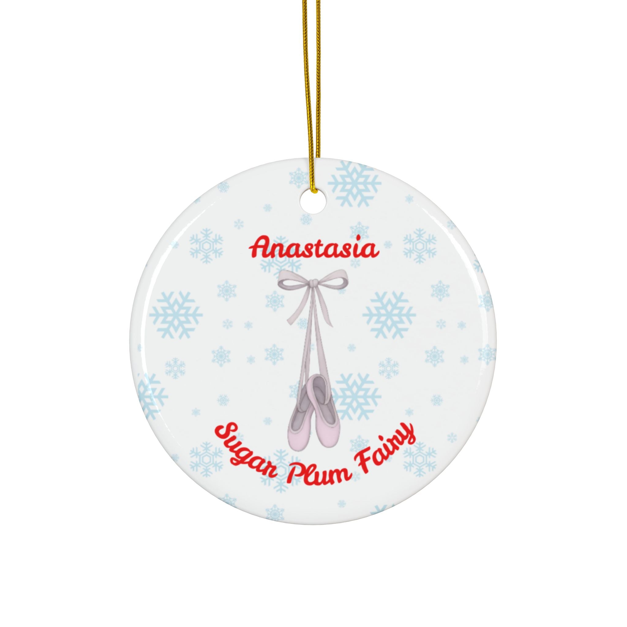 Personalized Nutcracker Ballet Christmas Ornament – Double-Sided - Nutcracker Cast Gift – 2-Sided Ornament with Year, Dancer Name and Role