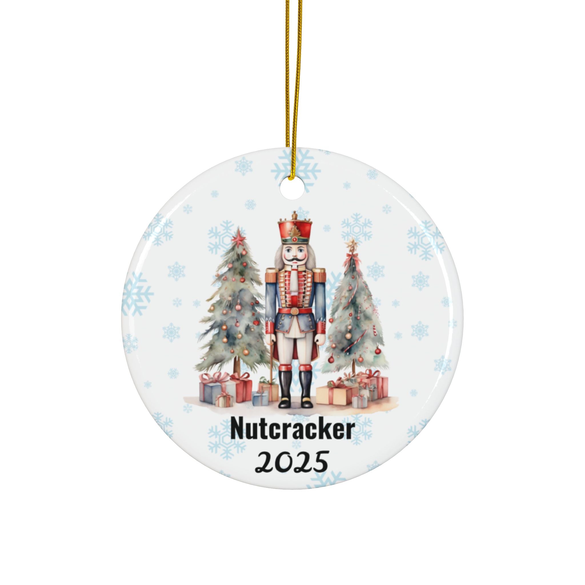 Personalized Nutcracker Ballet Christmas Ornament – Double-Sided - Christmas Tree Decoration, Ballet Fundraiser, (1pc, 3pcs, 5pcs, 10pcs)