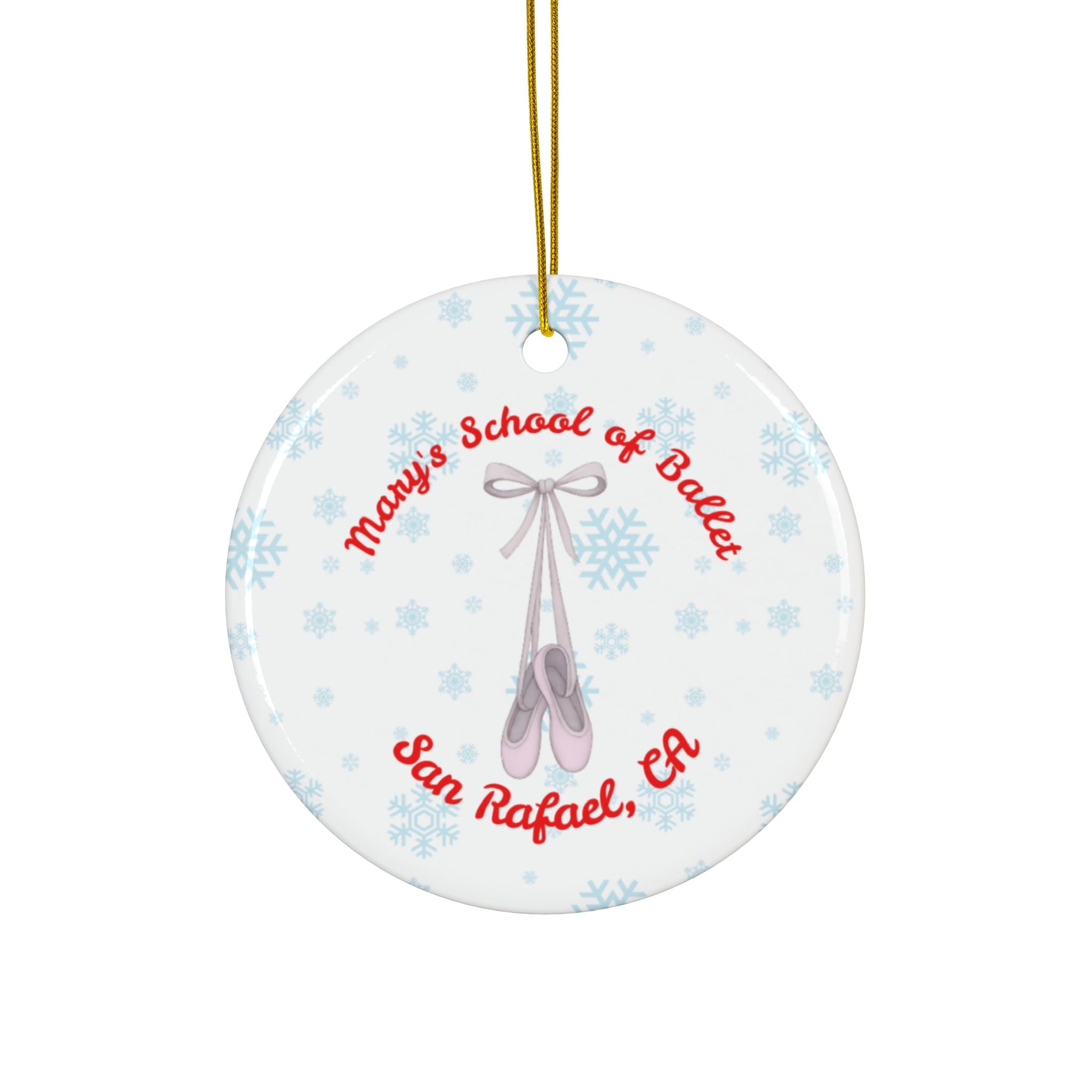 Personalized Nutcracker Ballet Christmas Ornament – Double-Sided - Christmas Tree Decoration, Ballet Fundraiser, (1pc, 3pcs, 5pcs, 10pcs)