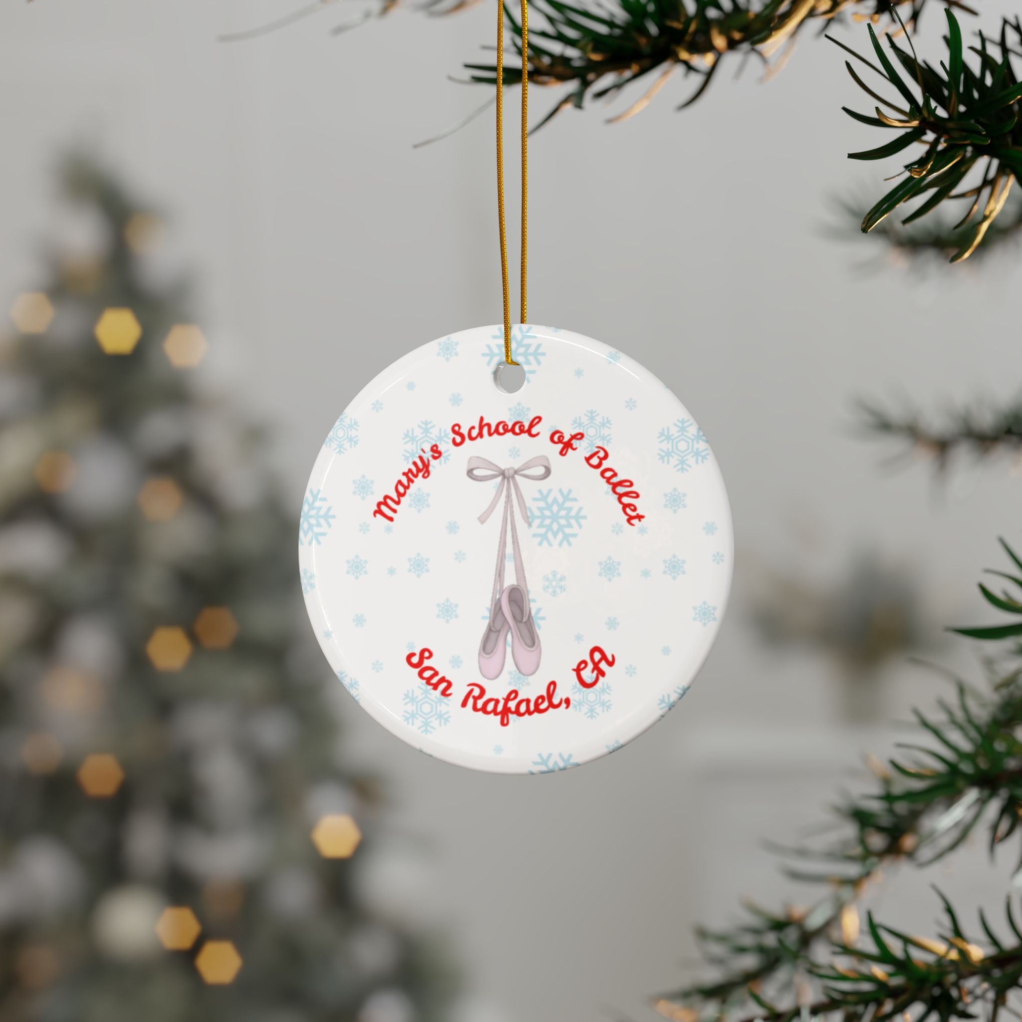 Personalized Nutcracker Ballet Christmas Ornament – Double-Sided - Christmas Tree Decoration, Ballet Fundraiser, (1pc, 3pcs, 5pcs, 10pcs)