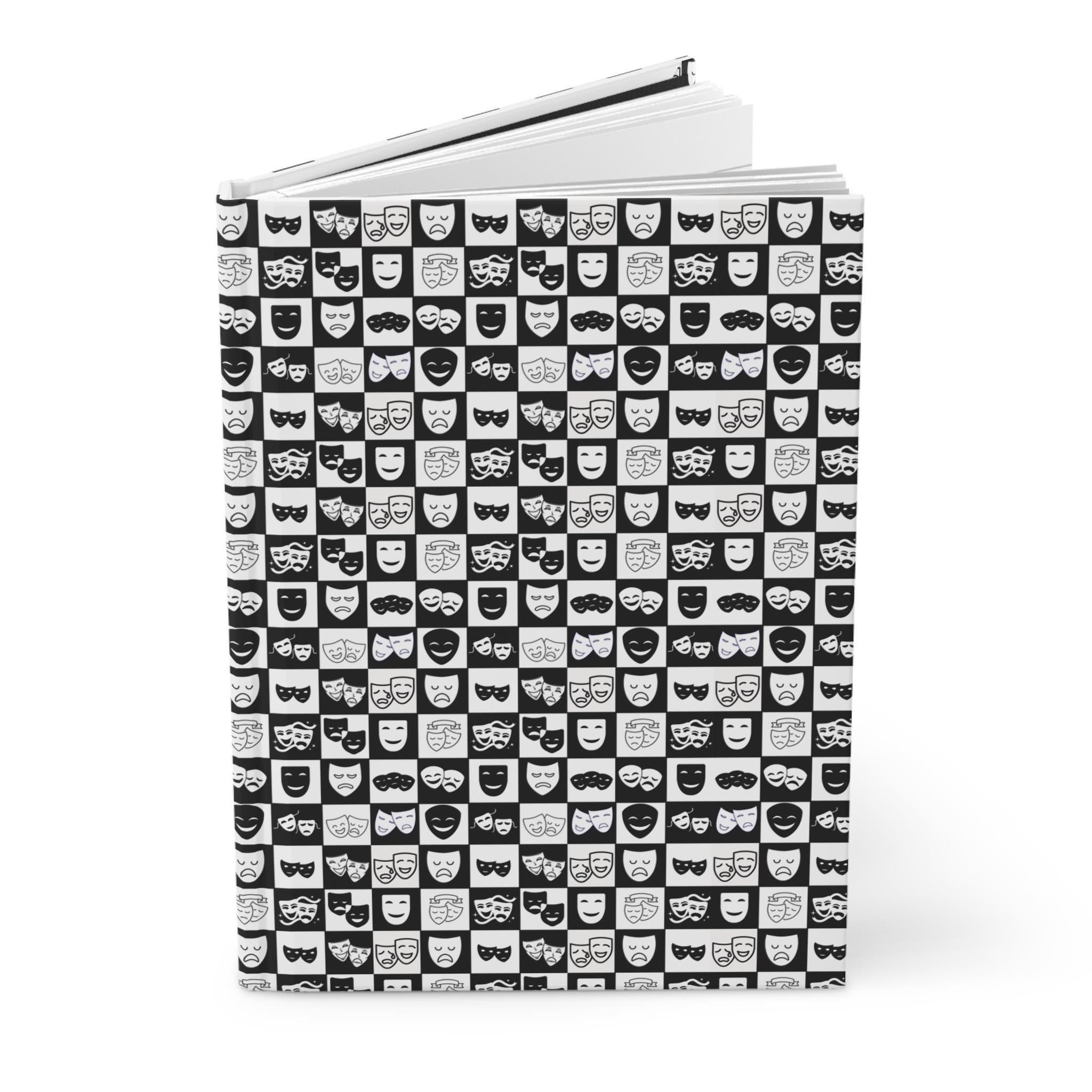 Theater Masks Hardcover Journal: Gift for Drama Students