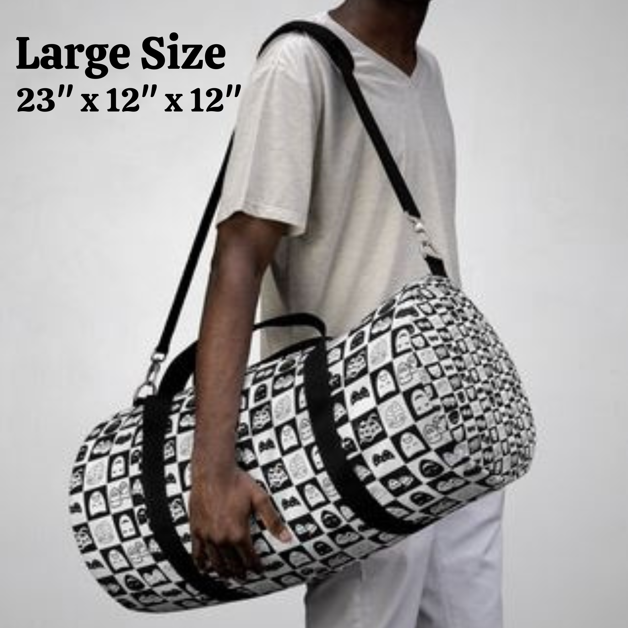 Theater Masks Duffel Bag, Drama Lover Gift, Actor Travel Bag, Theater Kid Gear Bag, Performing Arts Bag, 2 Sizes Available