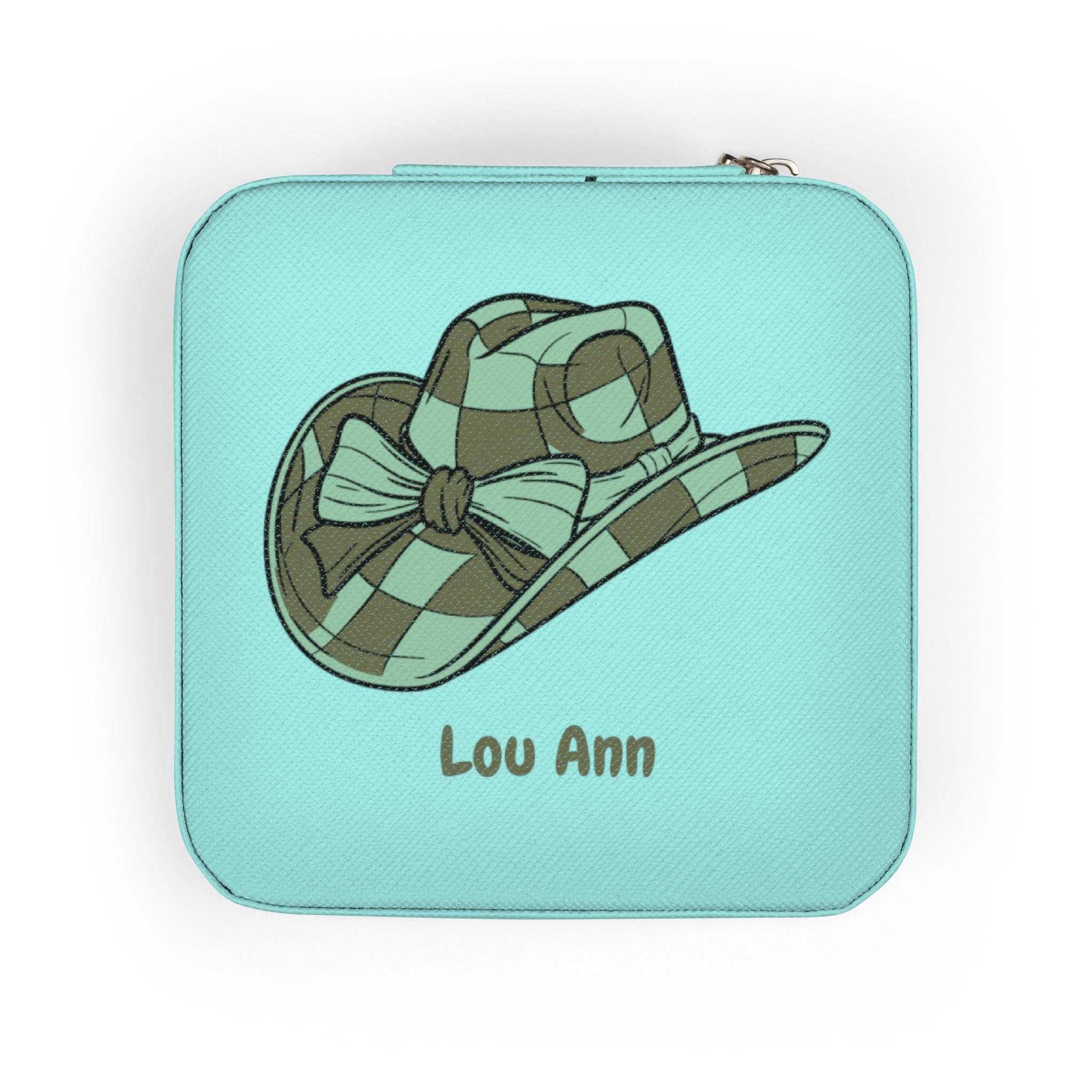 Personalized Cowgirl Jewelry Case | Custom Name Travel Jewelry Box | Western Gift for Girls | Mini Jewelry