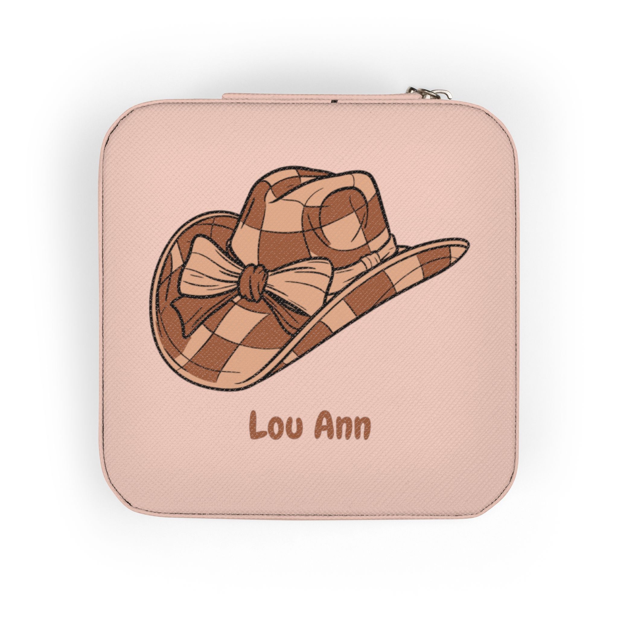 Personalized Cowgirl Jewelry Case | Custom Name Travel Jewelry Box | Western Gift for Girls | Mini Jewelry