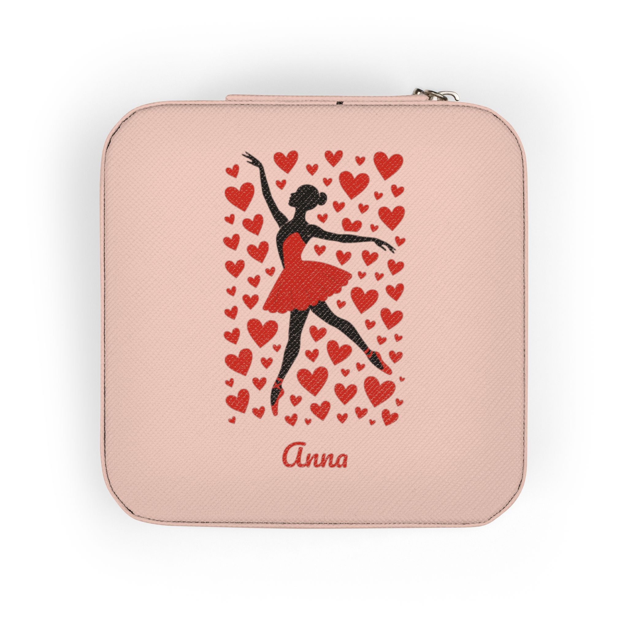 Personalized Ballet Dancer Jewelry Travel Case, Valentine’s Gift for Dancers, Custom Name Jewelry Box, Ballerina Gift for Her